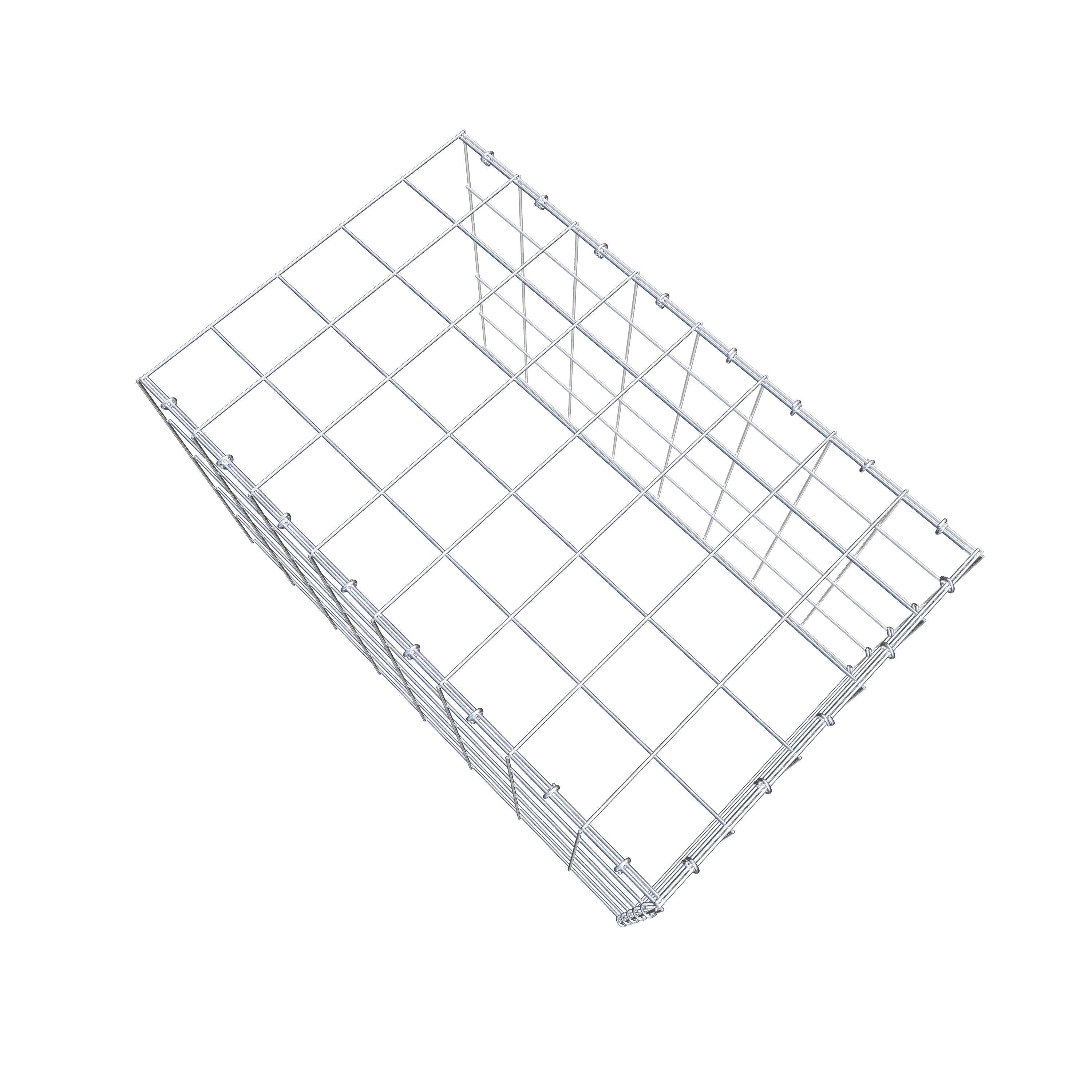 Anbaugabione Typ 4 80 cm x 50 cm x 50 cm (L x H x T), Maschenweite 10 cm x 10 cm, C-Ring