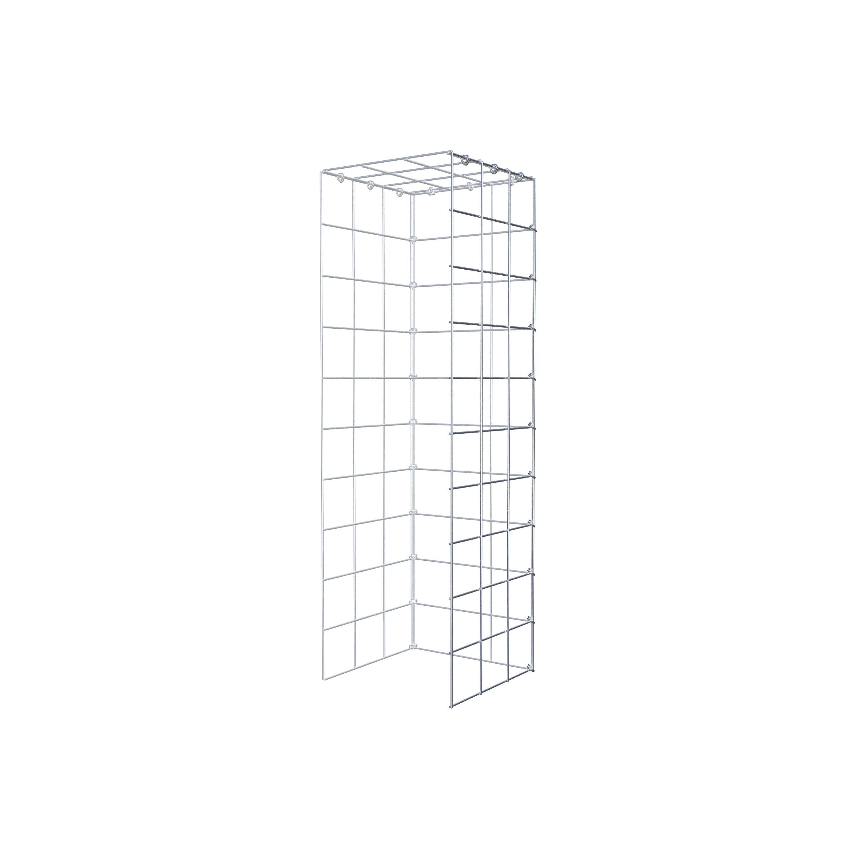 Extra gabion typ 4 100 cm x 30 cm x 30 cm (L x H x D), maskstorlek 10 cm x 10 cm, C-ring