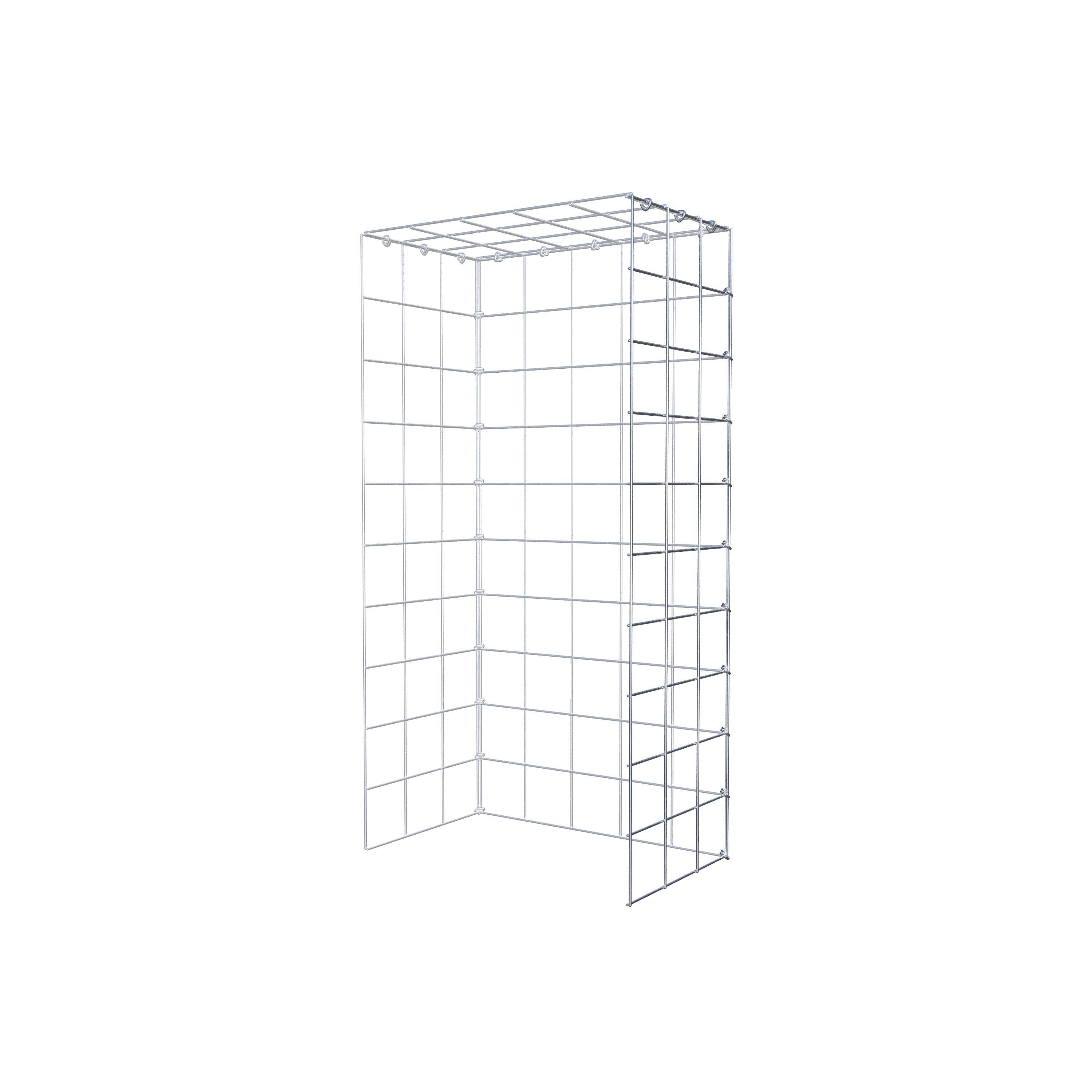 Extra gabion typ 4 100 cm x 30 cm x 50 cm (L x H x D), maskstorlek 10 cm x 10 cm, C-ring