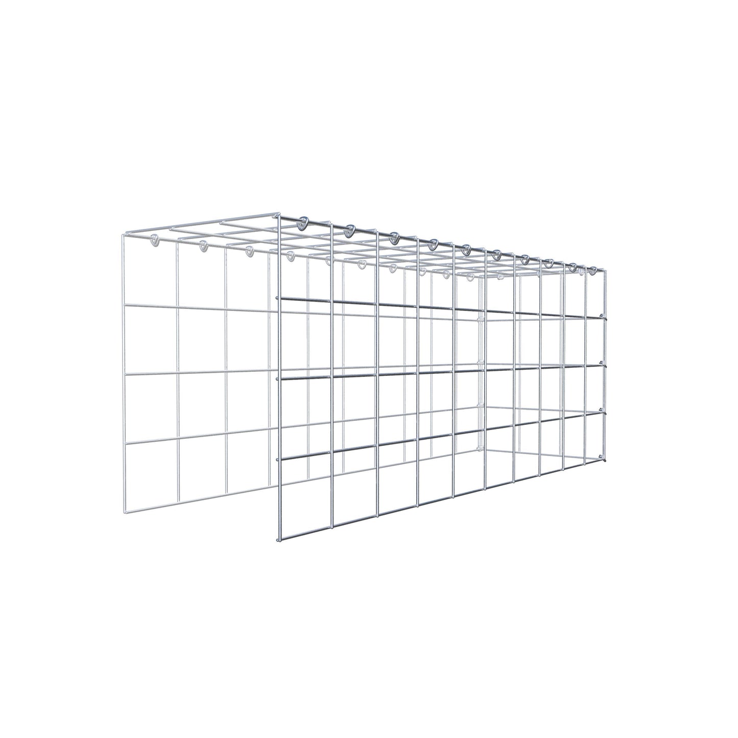 Fourche rapportée type 4 100 cm x 40 cm x 30 cm (L x H x P), mailles 10 cm x 10 cm, anneau C