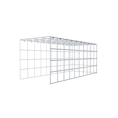 Monteret gabion type 4 100 cm x 40 cm x 40 cm (L x H x D), maskestørrelse 10 cm x 10 cm, C-ring