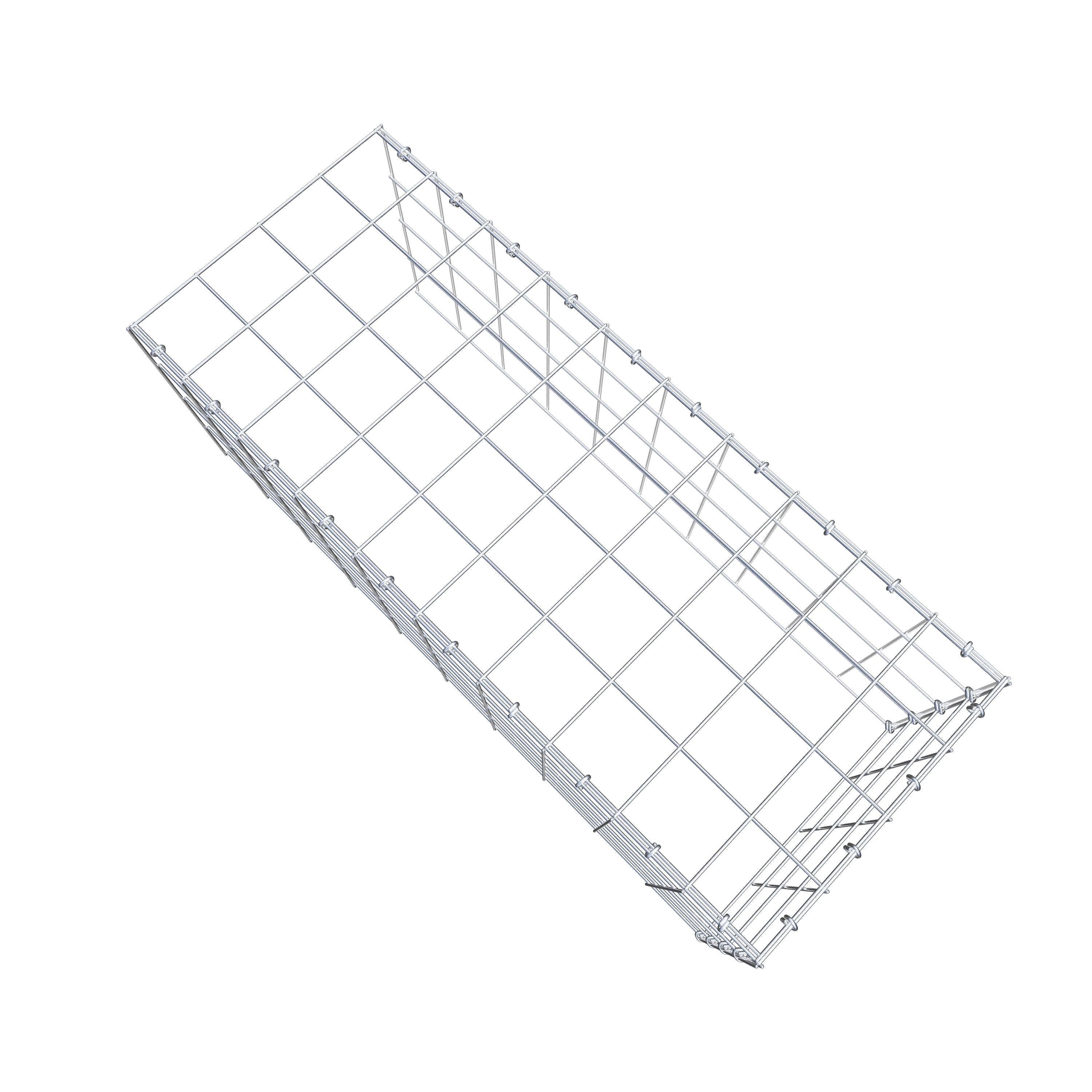 Add-on schanskorf type 4 100 cm x 40 cm x 40 cm (L x H x D), maaswijdte 10 cm x 10 cm, C-ring