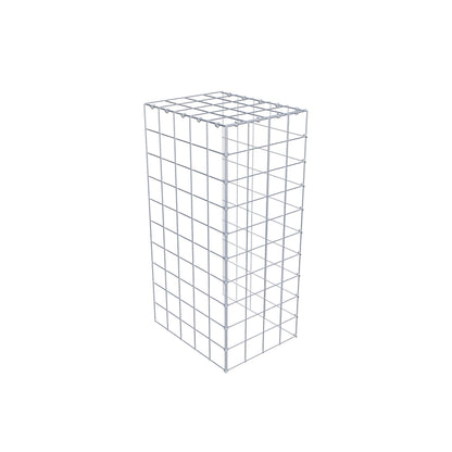 Monteret gabion type 4 100 cm x 50 cm x 40 cm (L x H x D), maskestørrelse 10 cm x 10 cm, C-ring