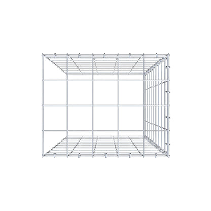 Monteret gabion type 4 100 cm x 50 cm x 40 cm (L x H x D), maskestørrelse 10 cm x 10 cm, C-ring