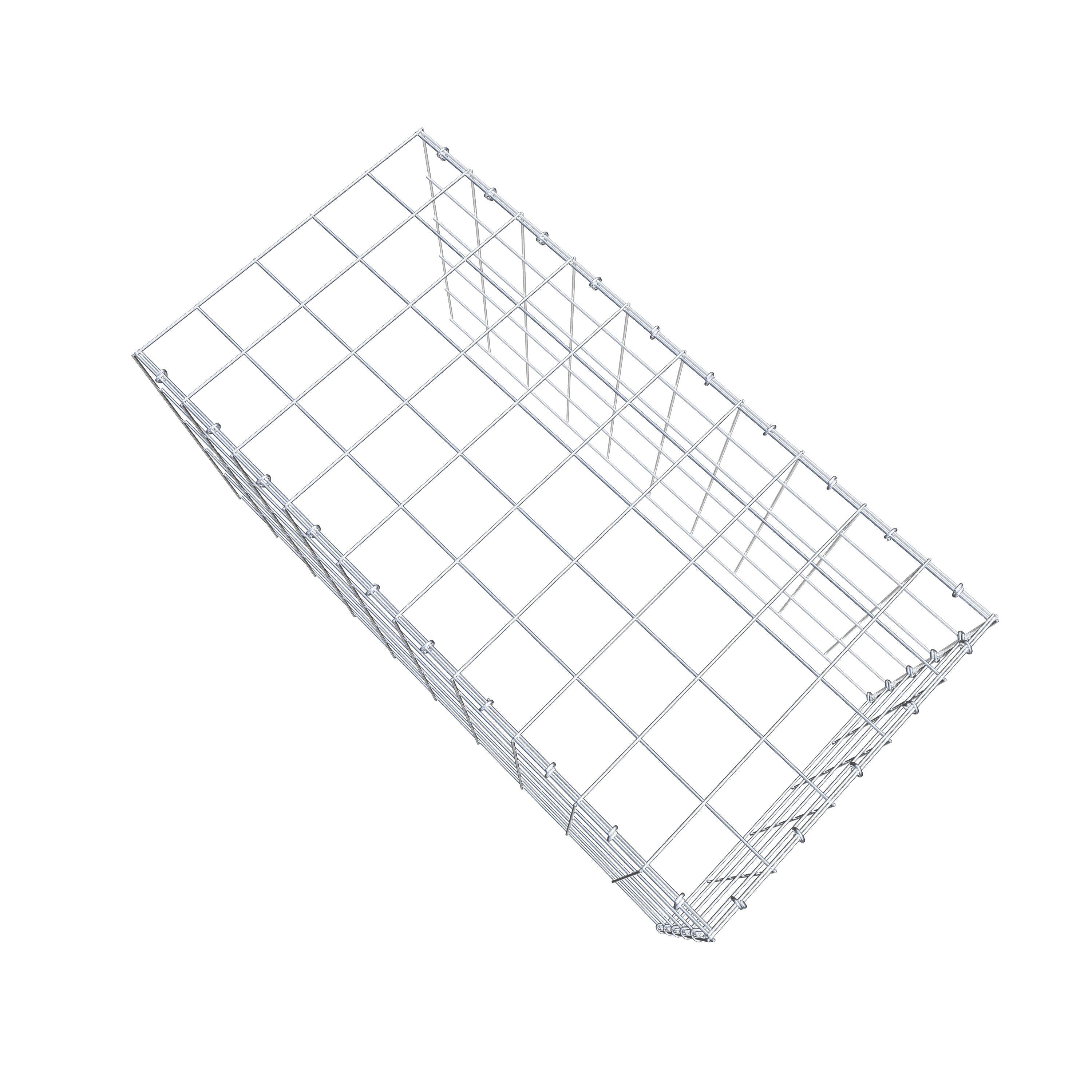 Add-on schanskorf type 4 100 cm x 50 cm x 50 cm (L x H x D), maaswijdte 10 cm x 10 cm, C-ring