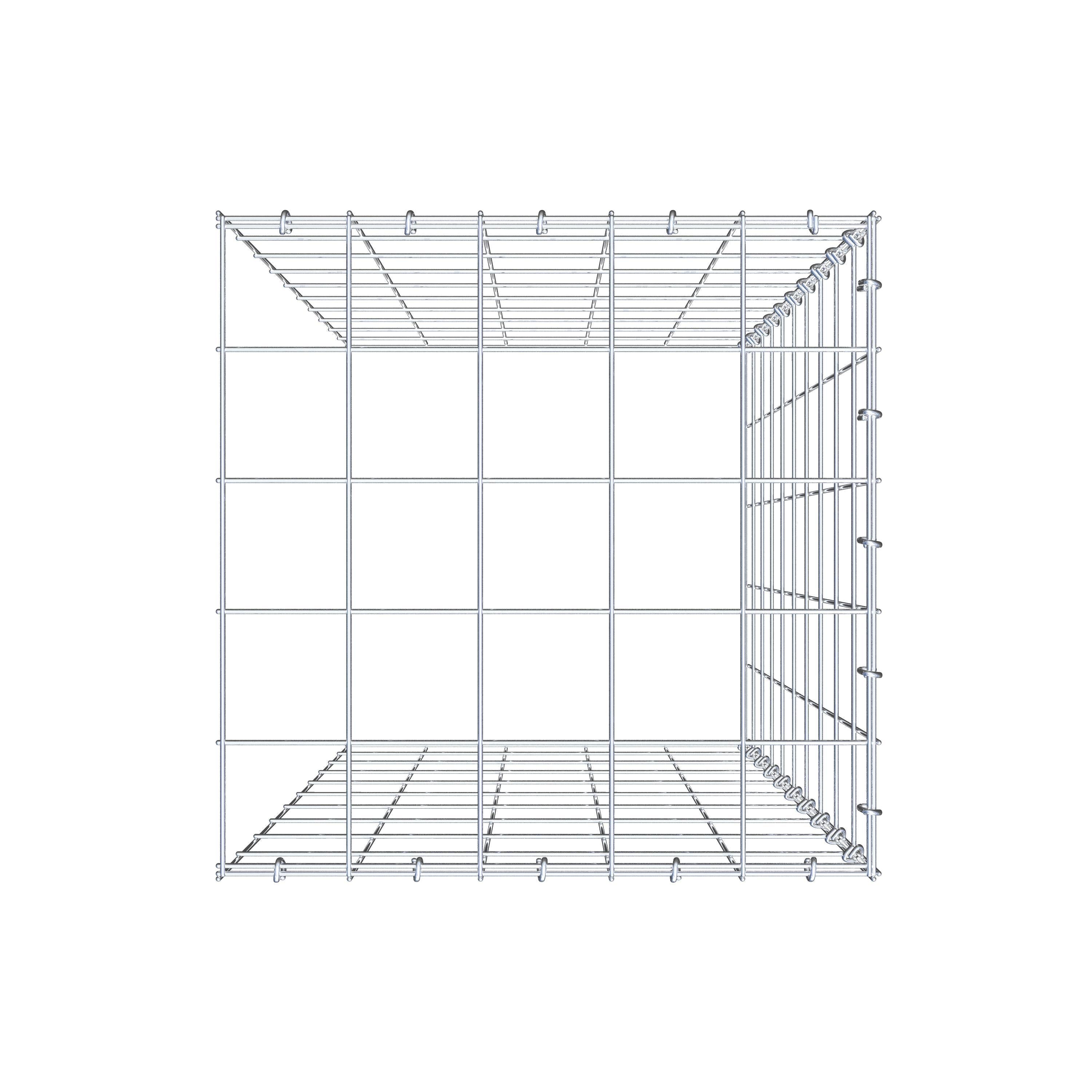 Gabião tipo 4 100 cm x 50 cm x 50 cm (C x A x P), malhagem 10 cm x 10 cm, anel C