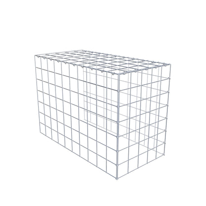 Fourche rapportée type 4 100 cm x 70 cm x 50 cm (L x H x P), mailles 10 cm x 10 cm, anneau C