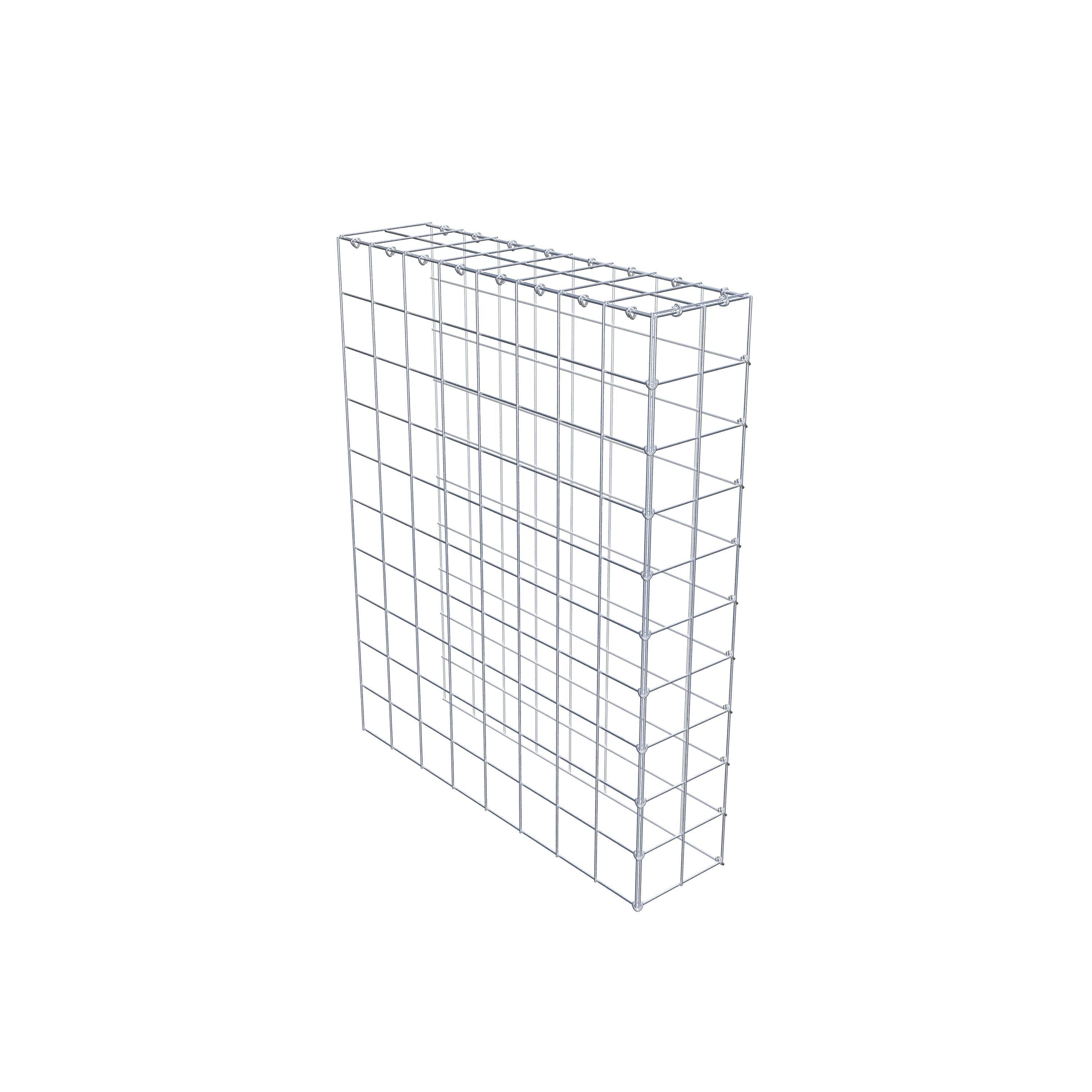 Extra gabion typ 4 100 cm x 80 cm x 20 cm (L x H x D), maskstorlek 10 cm x 10 cm, C-ring