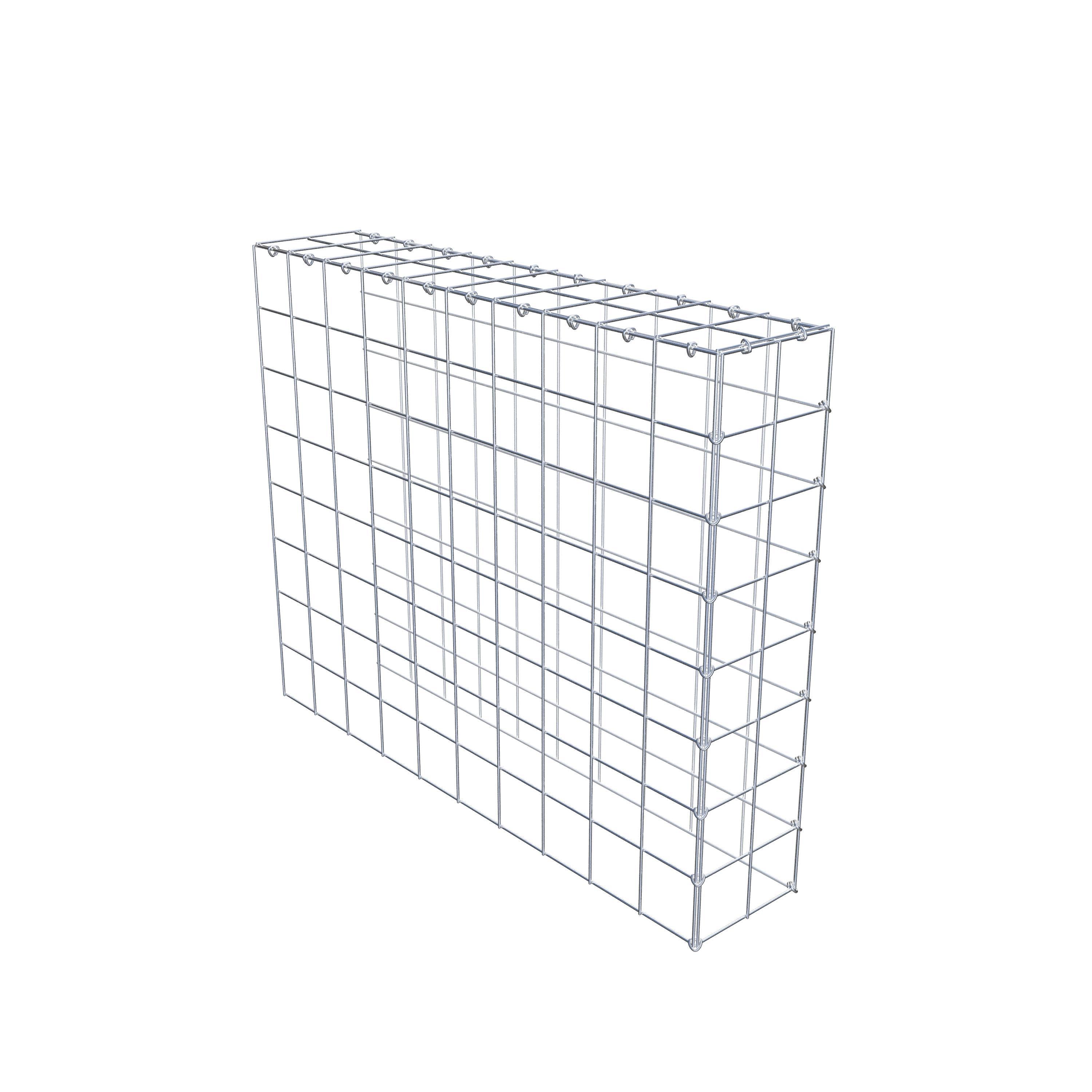 Extra gabion typ 4 100 cm x 80 cm x 20 cm (L x H x D), maskstorlek 10 cm x 10 cm, C-ring