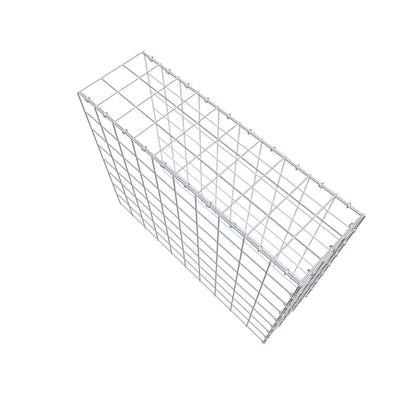 Monteret gabion type 4 100 cm x 80 cm x 30 cm (L x H x D), maskestørrelse 10 cm x 10 cm, C-ring