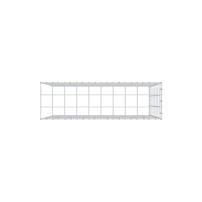 Monteret gabion type 4 100 cm x 80 cm x 30 cm (L x H x D), maskestørrelse 10 cm x 10 cm, C-ring