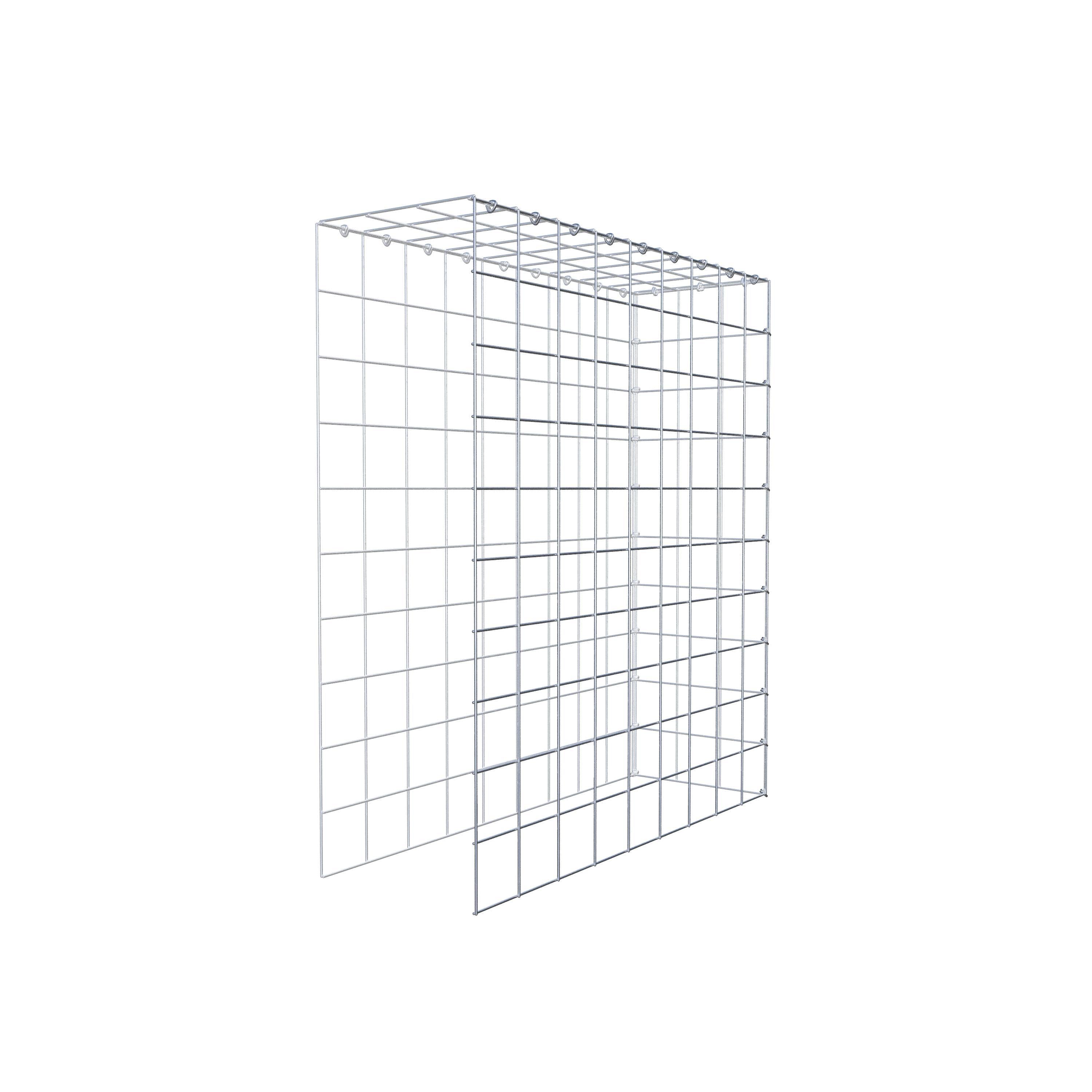 Extra gabion typ 4 100 cm x 90 cm x 30 cm (L x H x D), maskstorlek 10 cm x 10 cm, C-ring