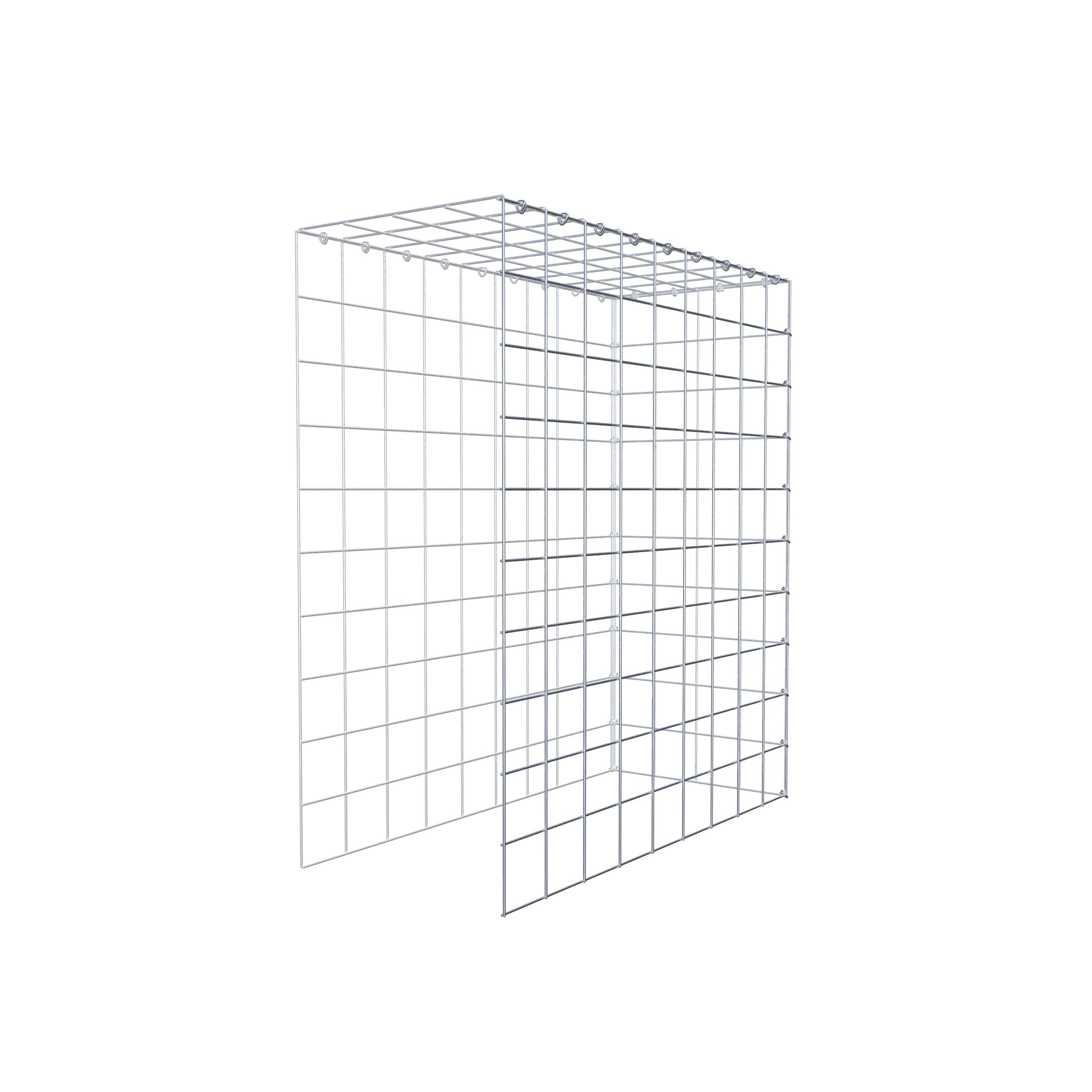 Extra gabion typ 4 100 cm x 90 cm x 40 cm (L x H x D), maskstorlek 10 cm x 10 cm, C-ring