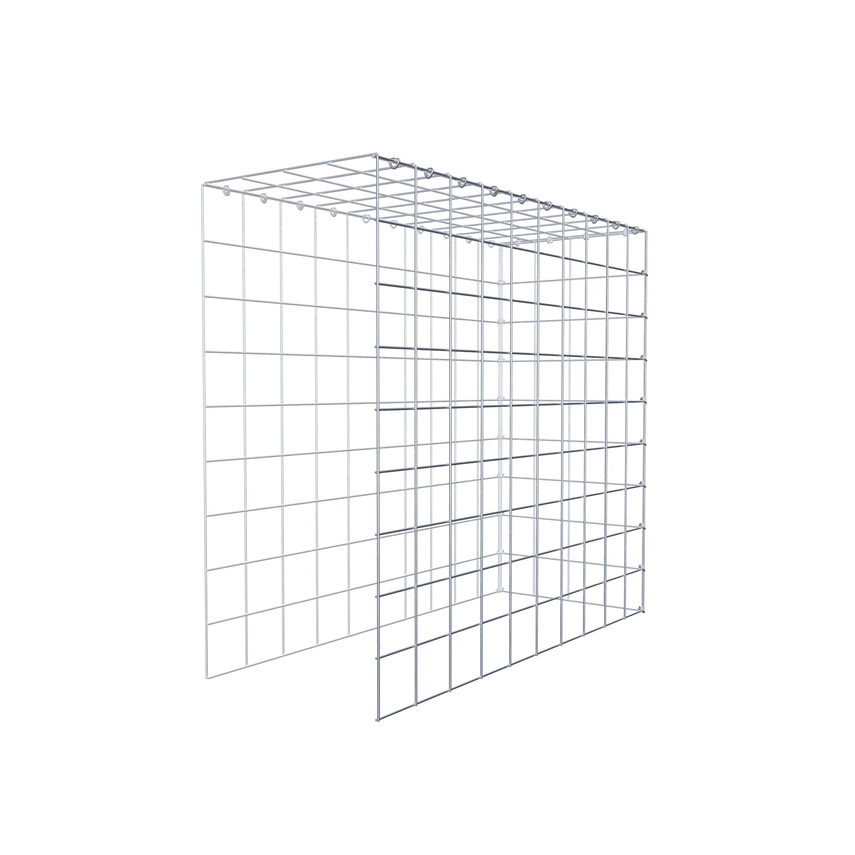 Extra gabion typ 4 100 cm x 90 cm x 40 cm (L x H x D), maskstorlek 10 cm x 10 cm, C-ring