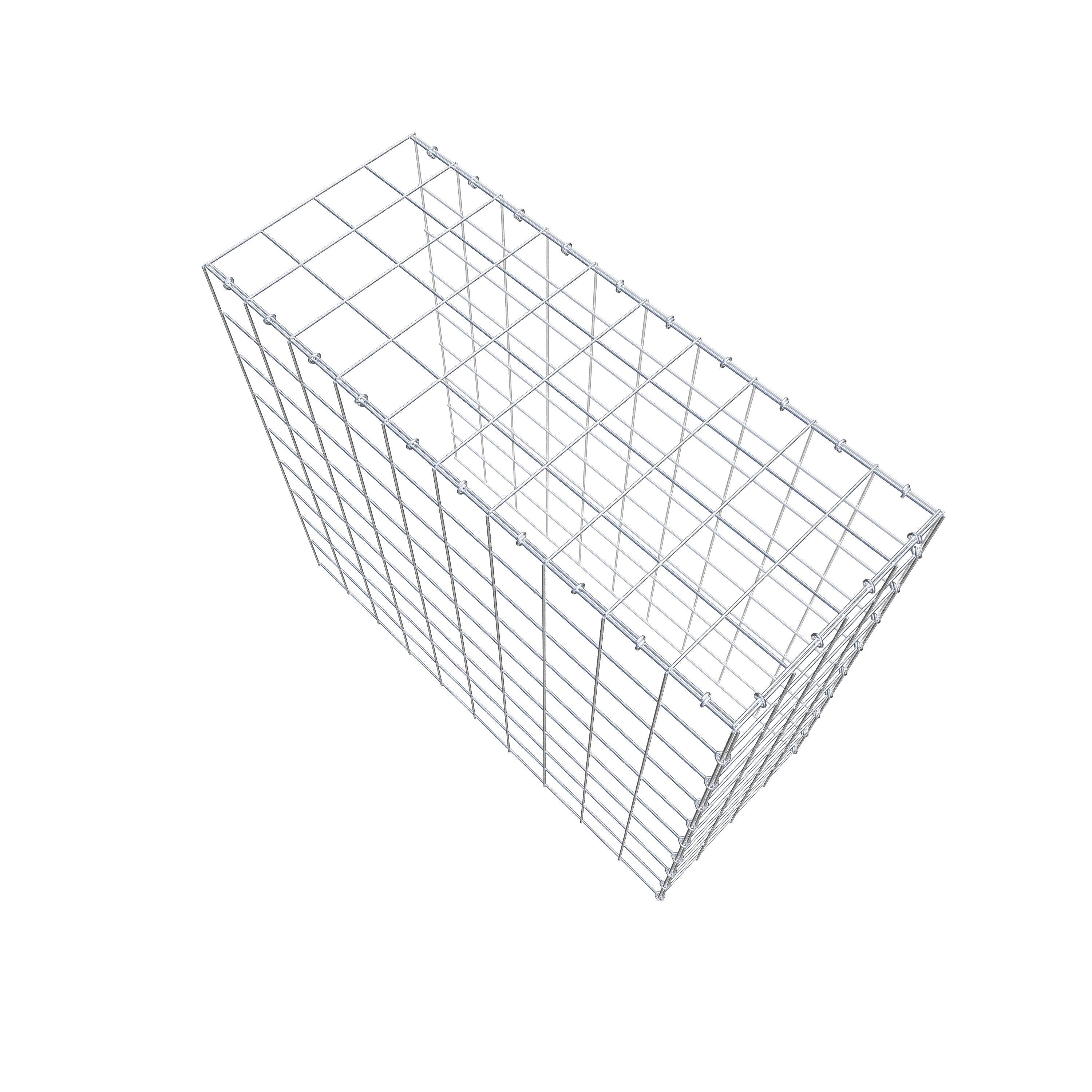 Extra gabion typ 4 100 cm x 90 cm x 40 cm (L x H x D), maskstorlek 10 cm x 10 cm, C-ring