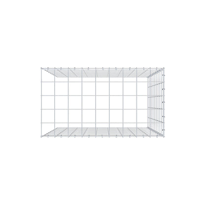 Gavión adicional tipo 4 100 cm x 90 cm x 50 cm (L x A x P), malla 10 cm x 10 cm, anillo en C