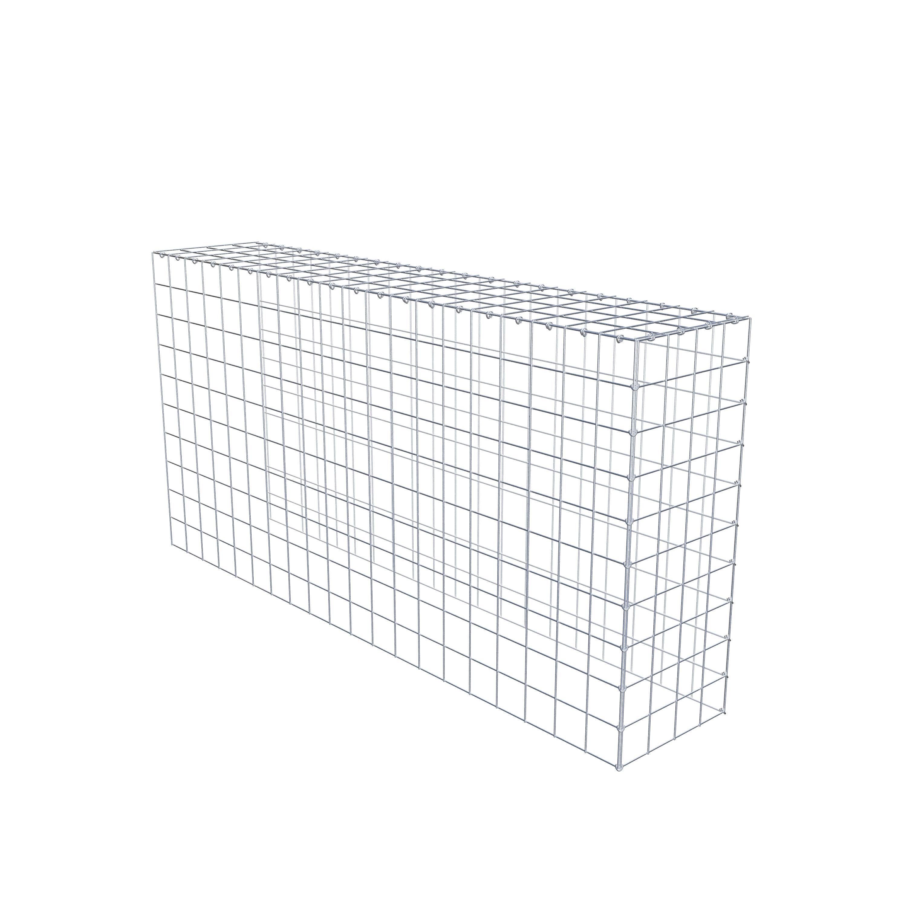 Extra gabion typ 4 200 cm x 100 cm x 40 cm (L x H x D), maskstorlek 10 cm x 10 cm, C-ring