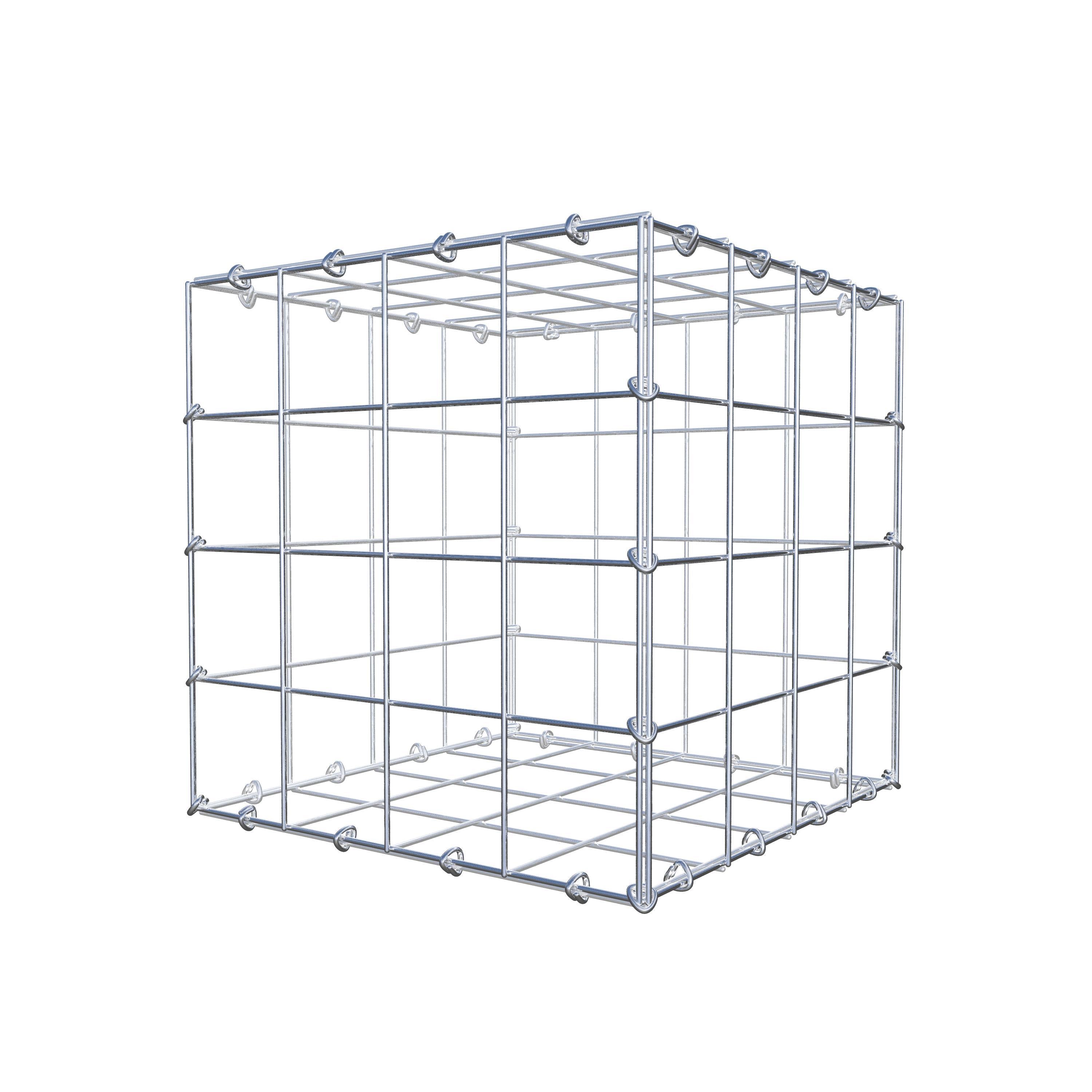 Gabion 40 cm x 40 cm x 40 cm (L x H x D), maskestørrelse 10 cm x 10 cm, C-ring