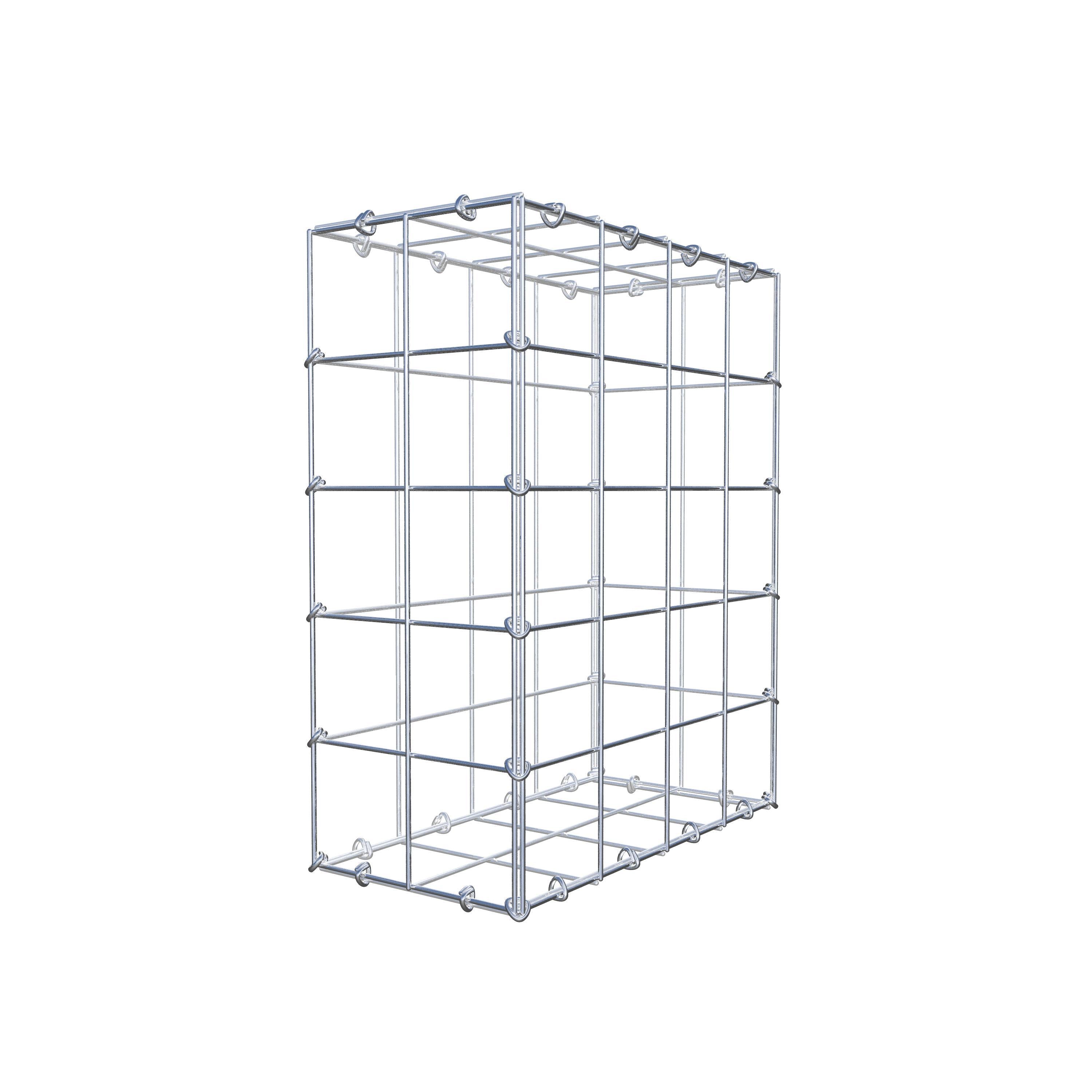 Gabion 50 cm x 40 cm x 20 cm (L x H x D), maskstorlek 10 cm x 10 cm, C-ring