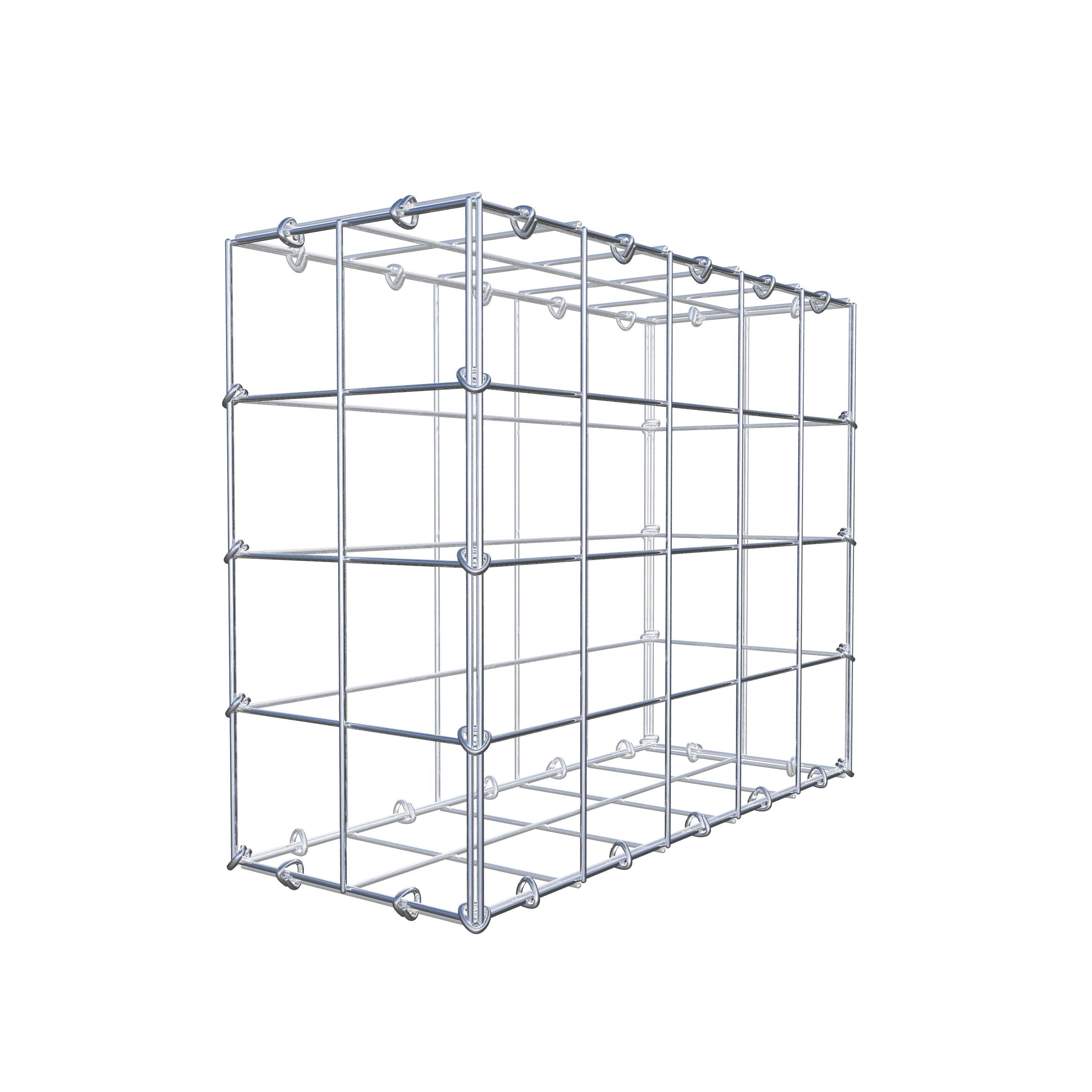 Gabion 50 cm x 40 cm x 20 cm (L x H x D), maskstorlek 10 cm x 10 cm, C-ring