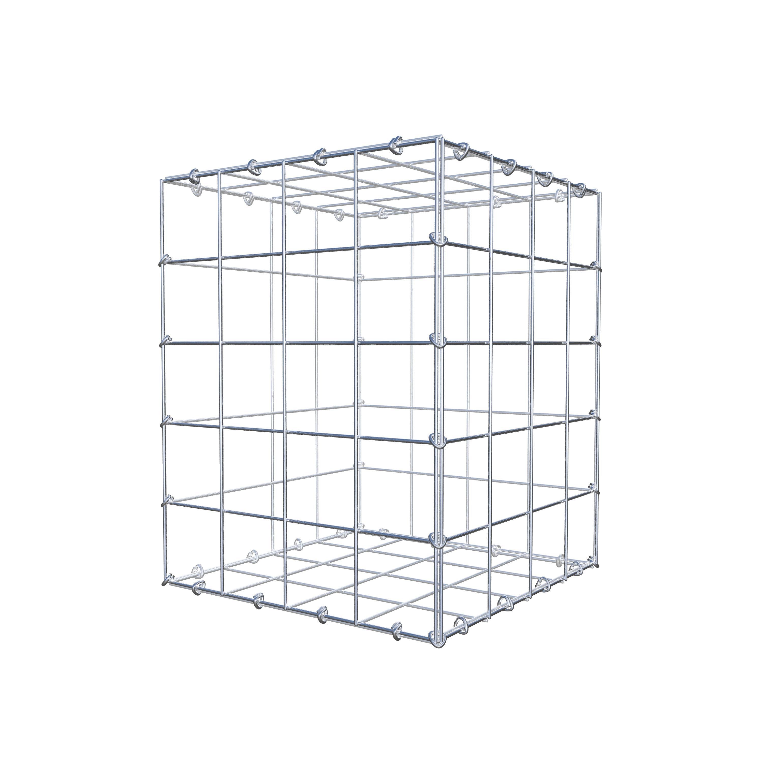 Gabion 50 cm x 40 cm x 40 cm (L x H x D), maskstorlek 10 cm x 10 cm, C-ring