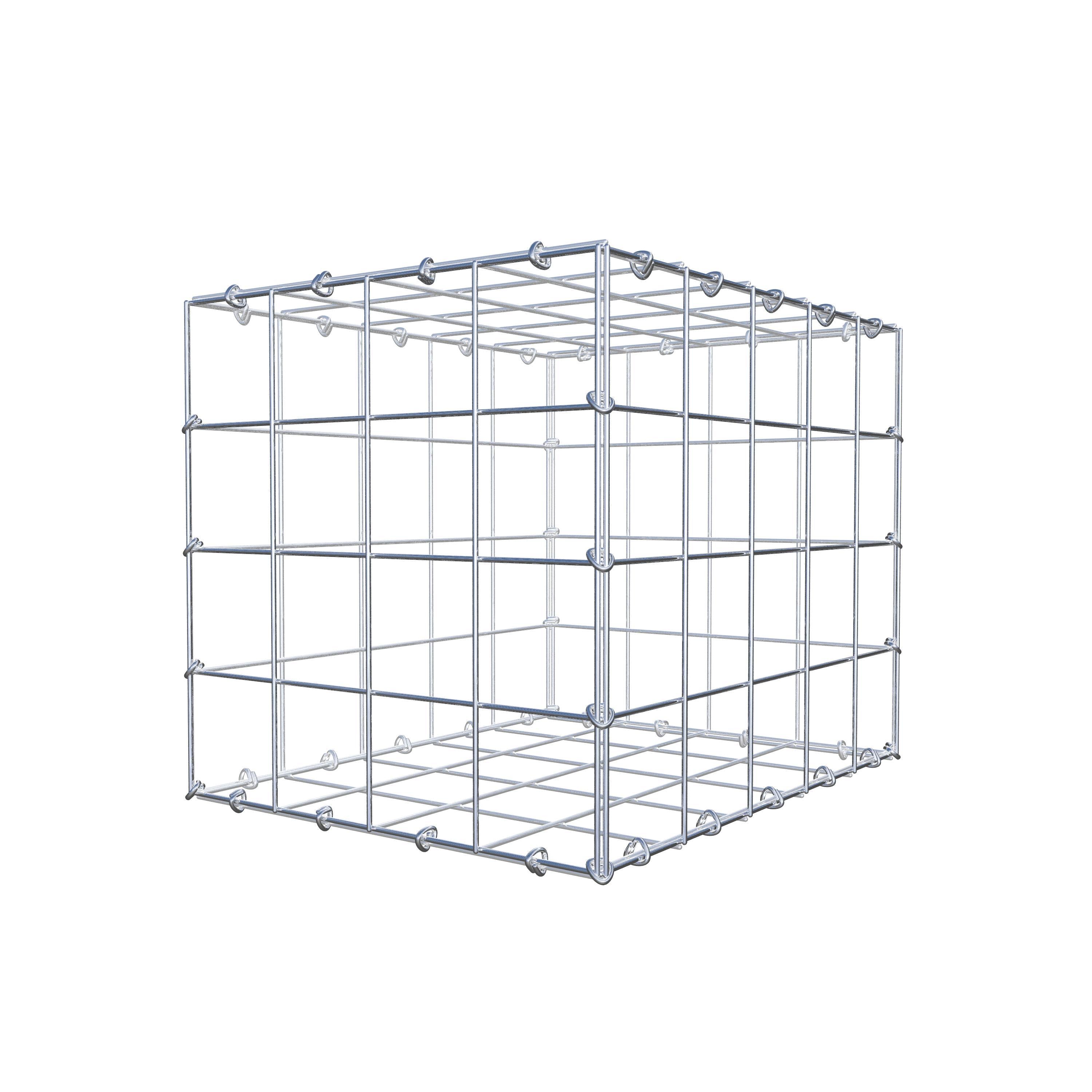 Gabion 50 cm x 40 cm x 40 cm (L x H x D), maskstorlek 10 cm x 10 cm, C-ring