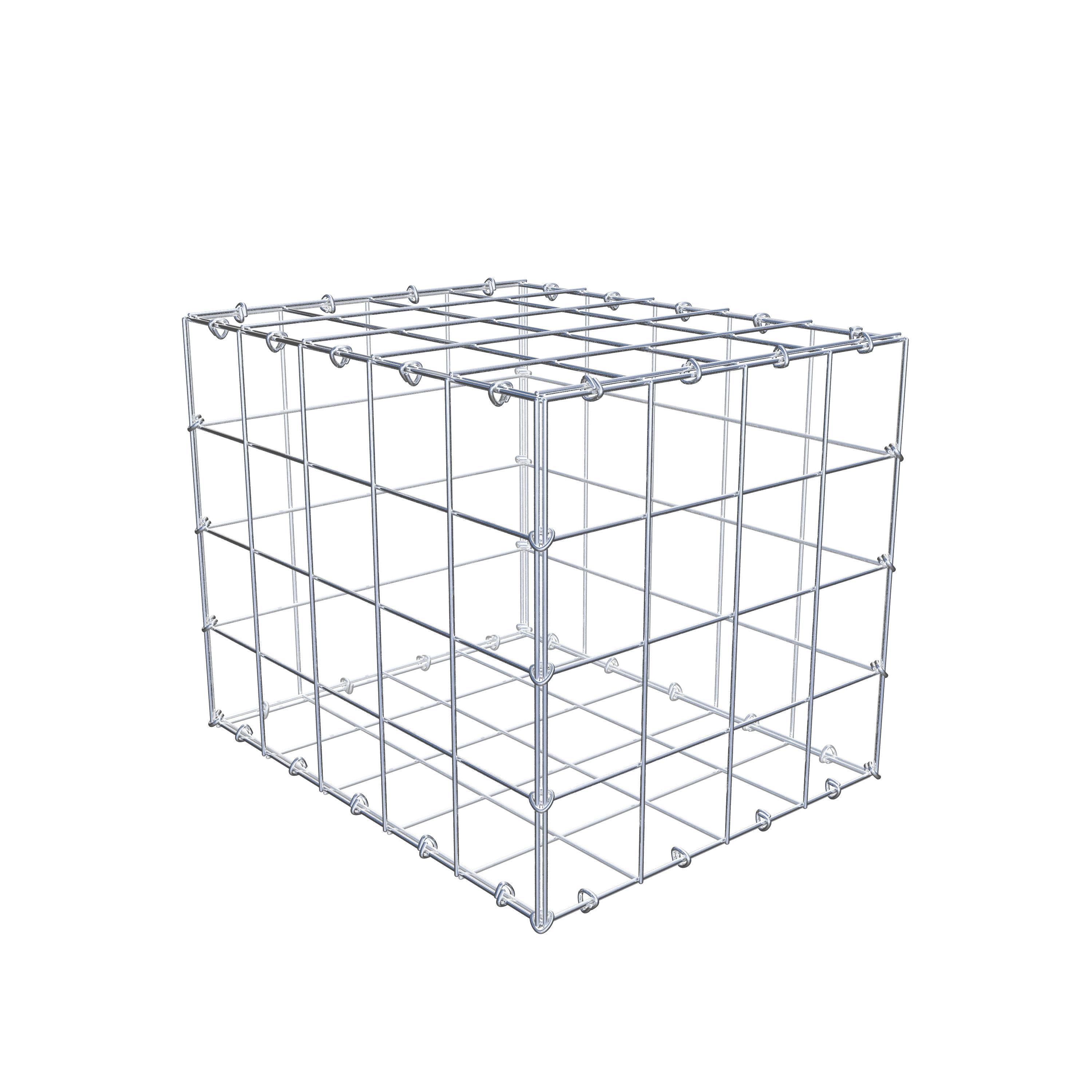 Gabion 50 cm x 40 cm x 40 cm (L x H x D), mesh size 10 cm x 10 cm, C-ring