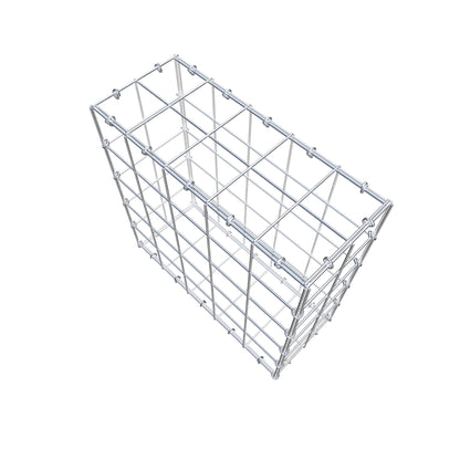 Gabion 50 cm x 50 cm x 20 cm (L x H x P), mailles 10 cm x 10 cm, anneau en C