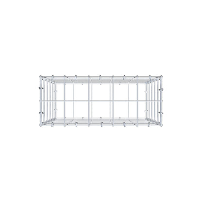 Gabion 50 cm x 50 cm x 20 cm (L x H x P), mailles 10 cm x 10 cm, anneau en C