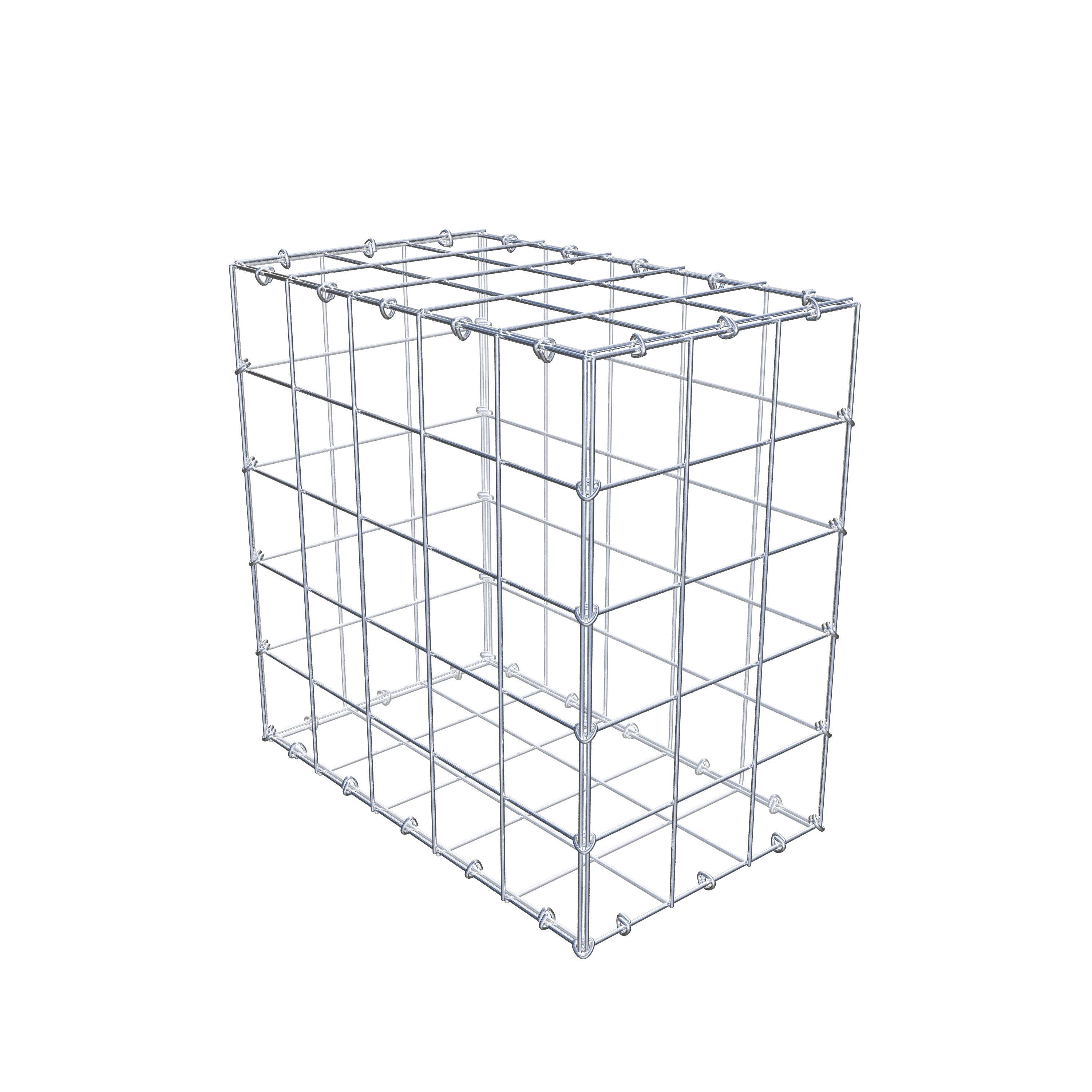 Gabion 50 cm x 50 cm x 30 cm (L x H x D), maskstorlek 10 cm x 10 cm, C-ring