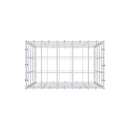Gabion 50 cm x 50 cm x 30 cm (L x H x P), mailles 10 cm x 10 cm, anneau en C