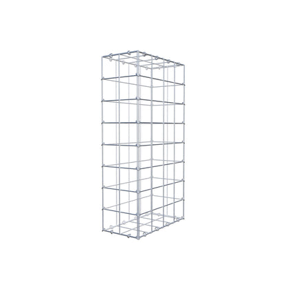 Gabion 80 cm x 40 cm x 20 cm (L x H x P), mailles 10 cm x 10 cm, anneau en C