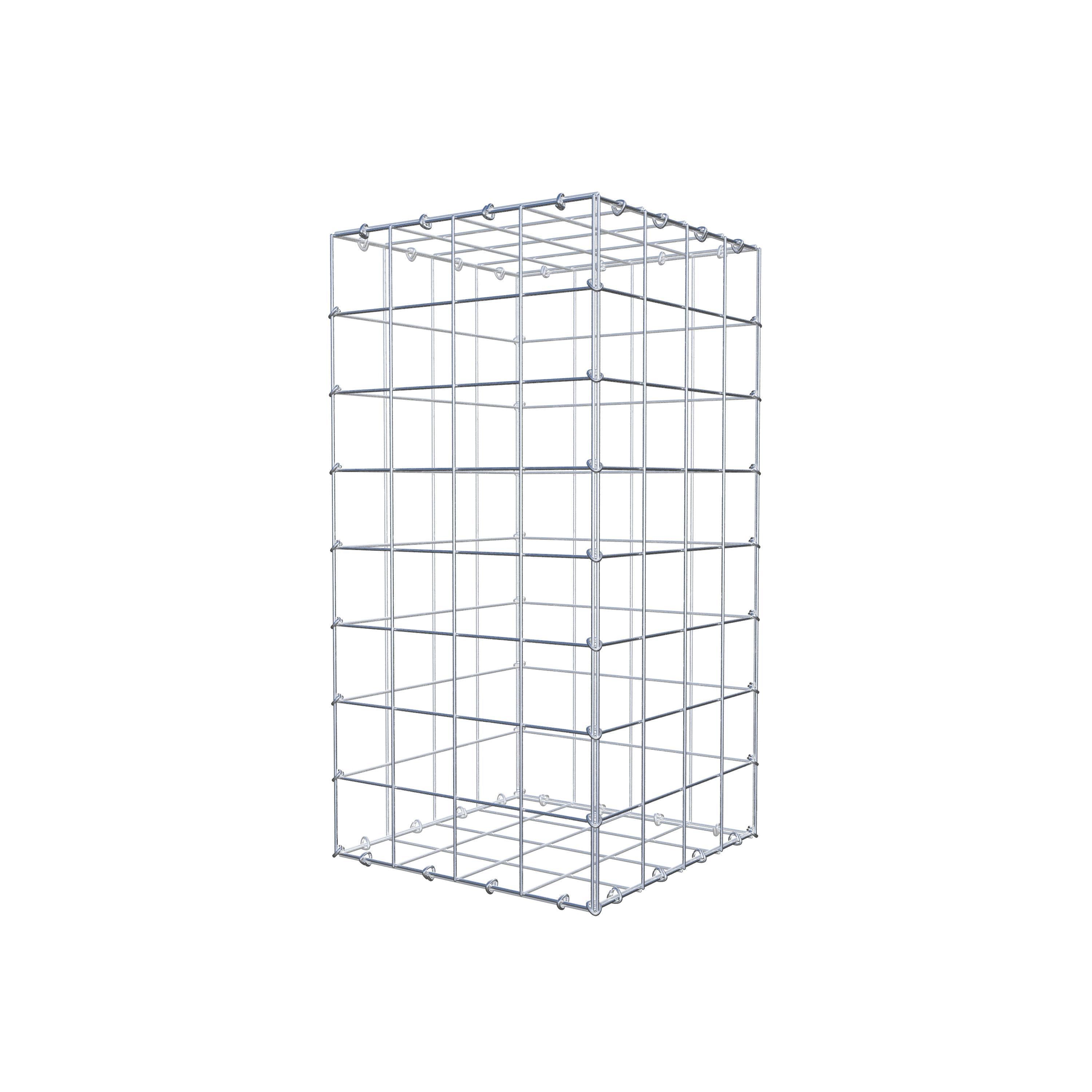 Gabion 80 cm x 40 cm x 40 cm (L x H x D), maskstorlek 10 cm x 10 cm, C-ring