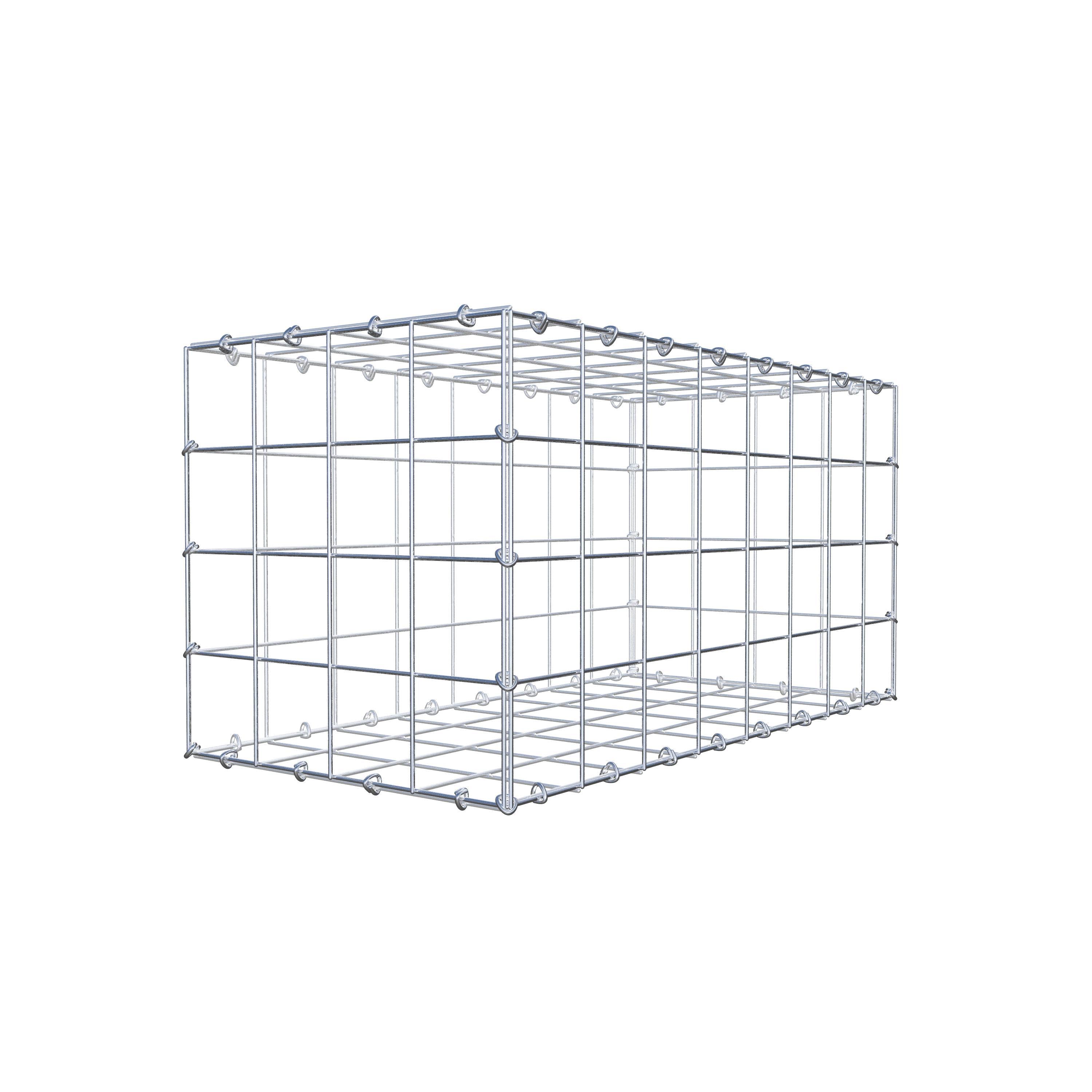 Gabion 80 cm x 40 cm x 40 cm (L x H x D), maskstorlek 10 cm x 10 cm, C-ring