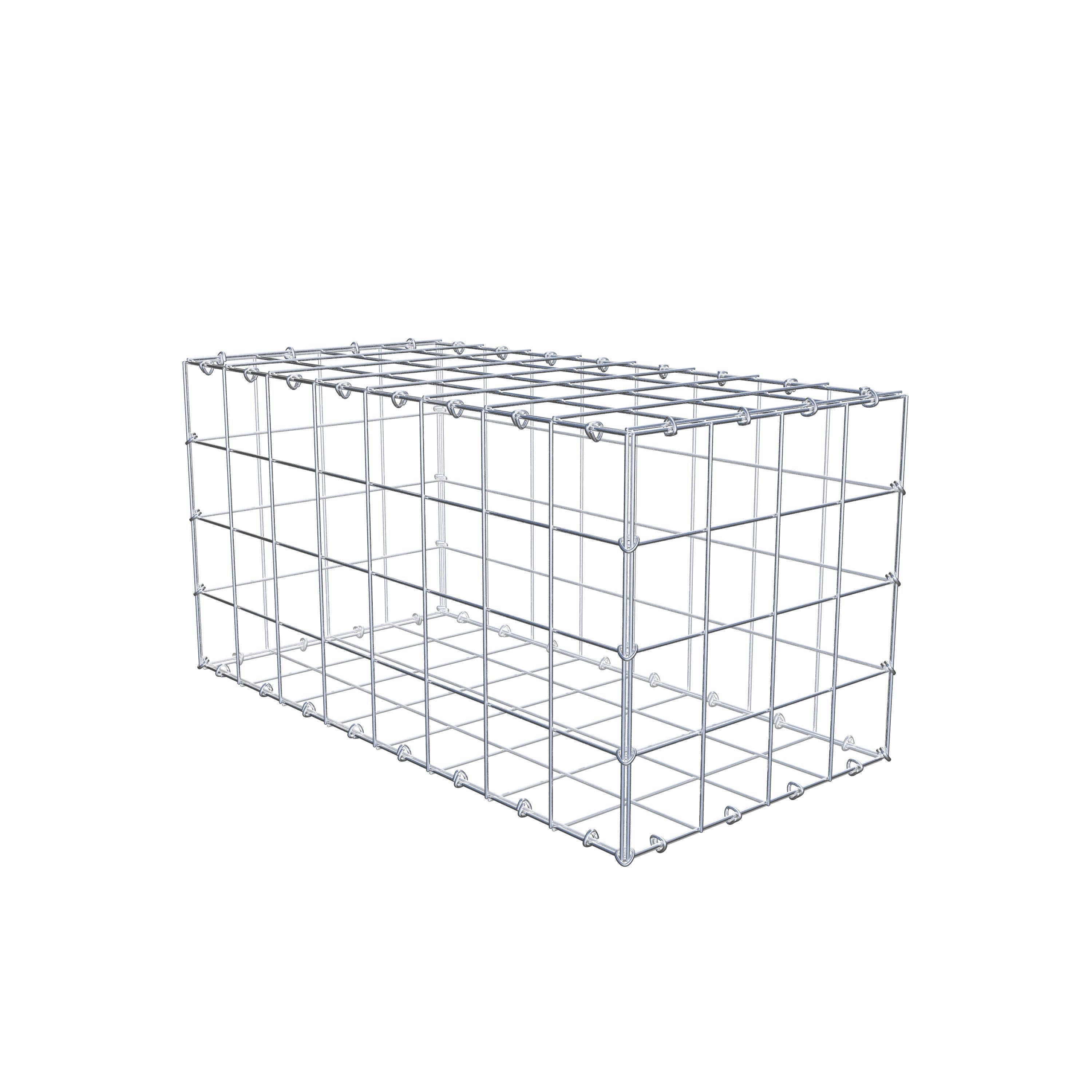 Gabion 80 cm x 40 cm x 40 cm (L x H x D), maskstorlek 10 cm x 10 cm, C-ring