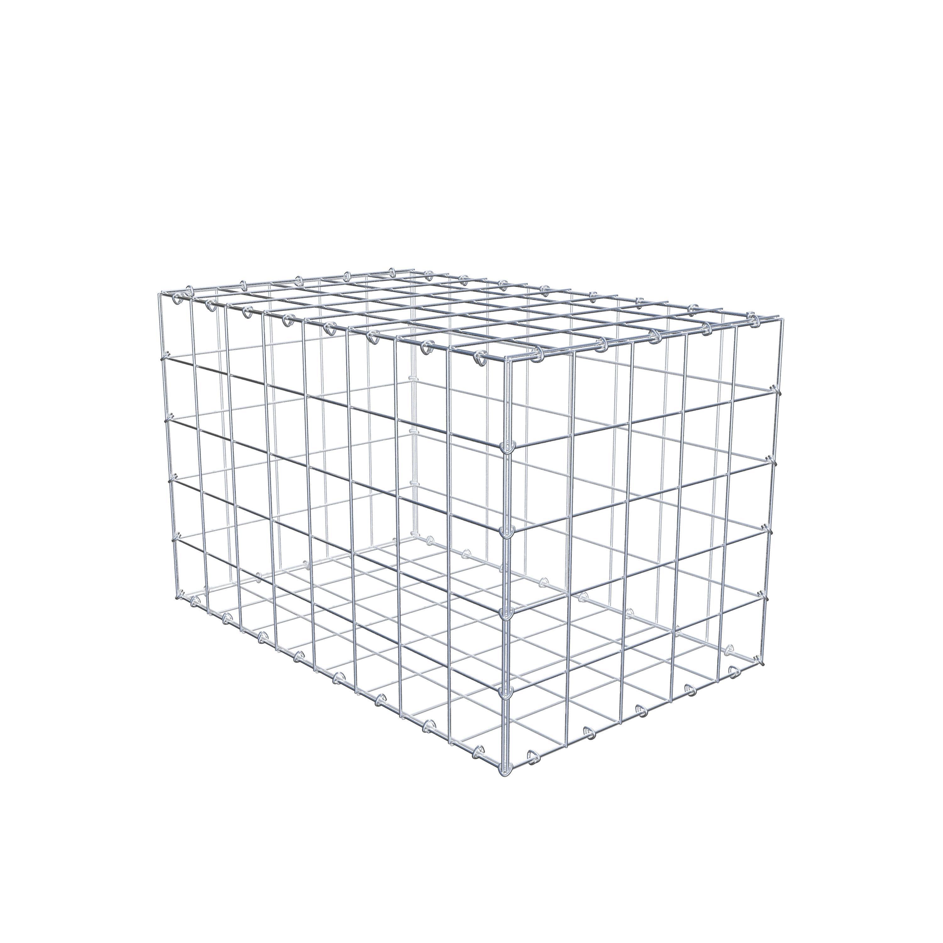 Gabion 80 cm x 50 cm x 50 cm (L x H x D), maskstorlek 10 cm x 10 cm, C-ring