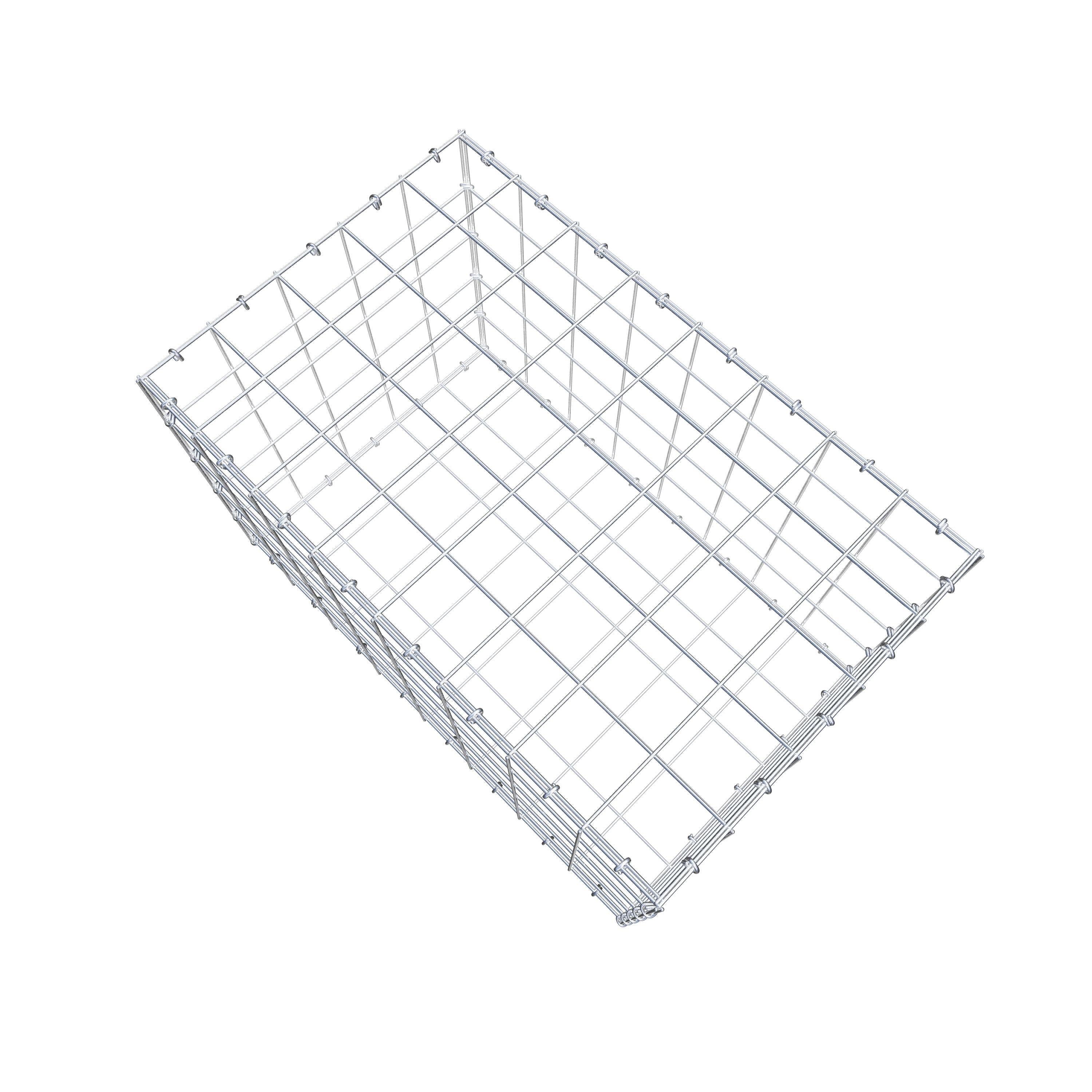 Gabion 80 cm x 50 cm x 50 cm (L x H x D), maskstorlek 10 cm x 10 cm, C-ring