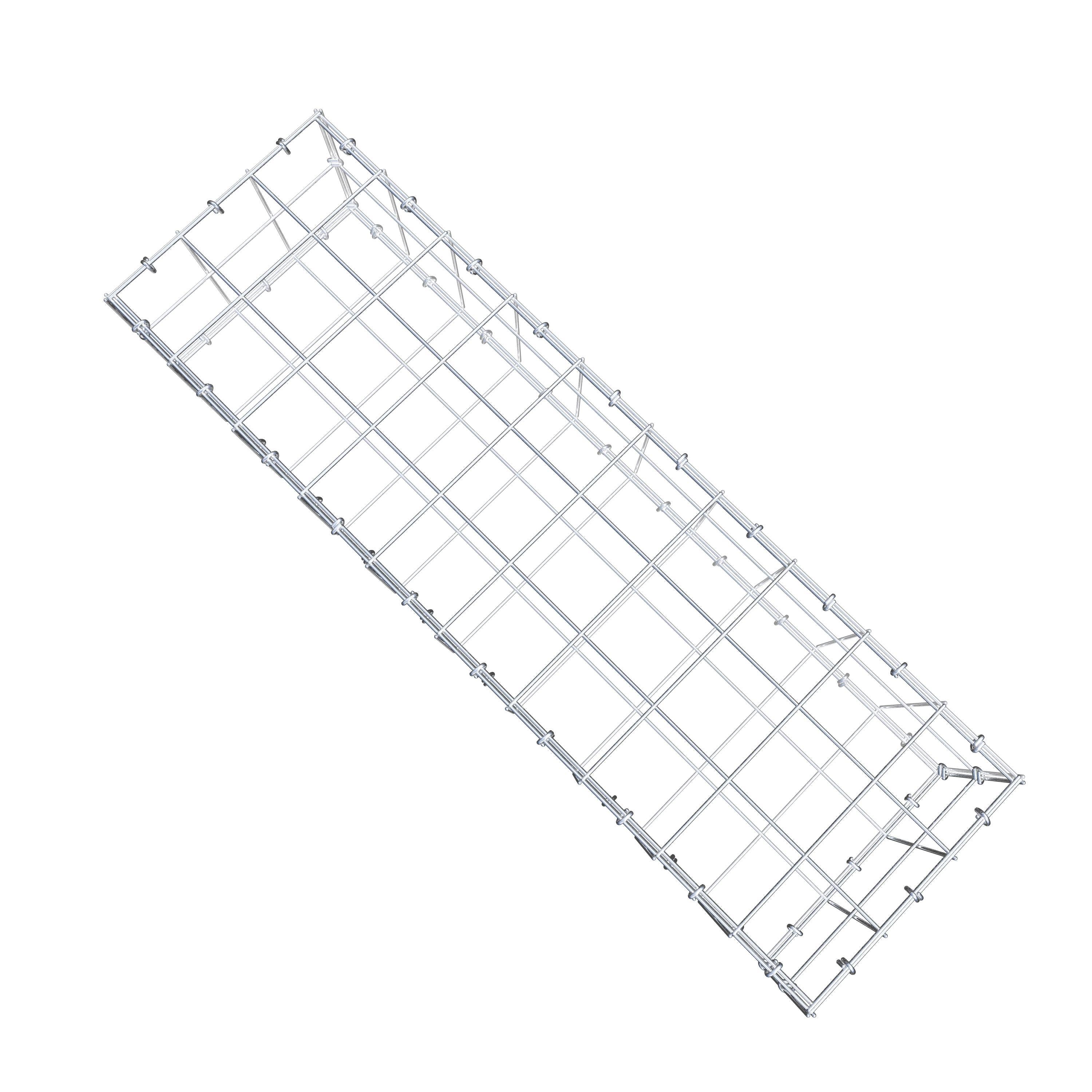 Gabion 100 cm x 20 cm x 30 cm (L x H x P), mailles 10 cm x 10 cm, anneau en C