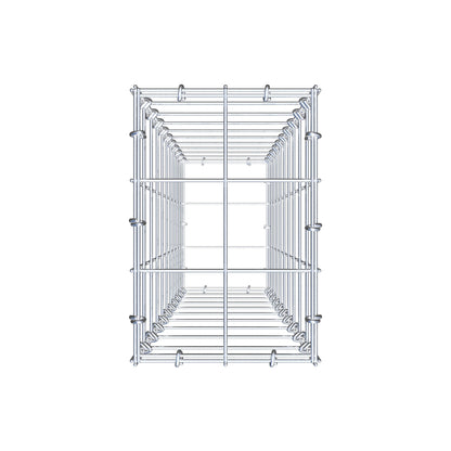 Gabião 100 cm x 20 cm x 30 cm (C x A x P), malhagem 10 cm x 10 cm, anel C