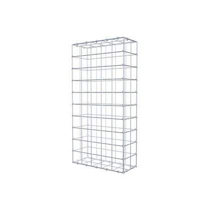 Gabion 100 cm x 20 cm x 50 cm (L x H x D), maskestørrelse 10 cm x 10 cm, C-ring