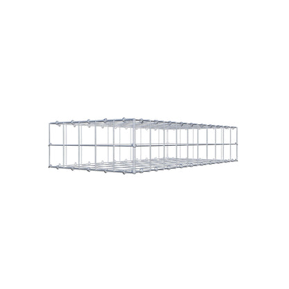 Gabion 100 cm x 20 cm x 50 cm (L x H x D), maskestørrelse 10 cm x 10 cm, C-ring