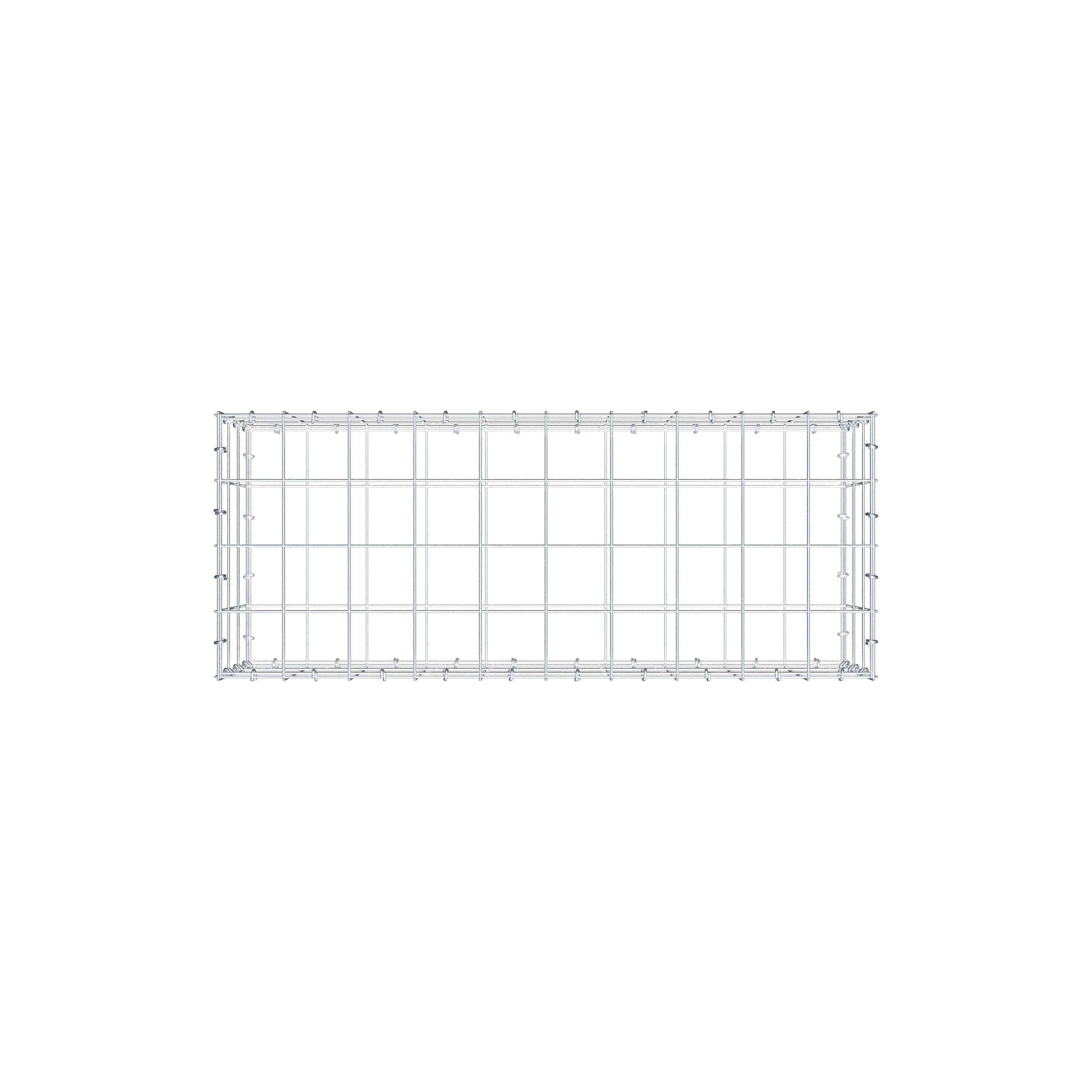 Gabion 100 cm x 30 cm x 40 cm (L x H x D), maskestørrelse 10 cm x 10 cm, C-ring