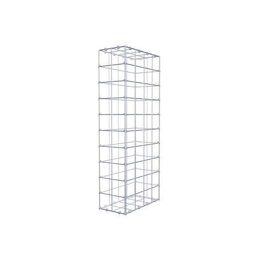 Gabion 100 cm x 40 cm x 20 cm (L x H x P), mailles 10 cm x 10 cm, anneau en C