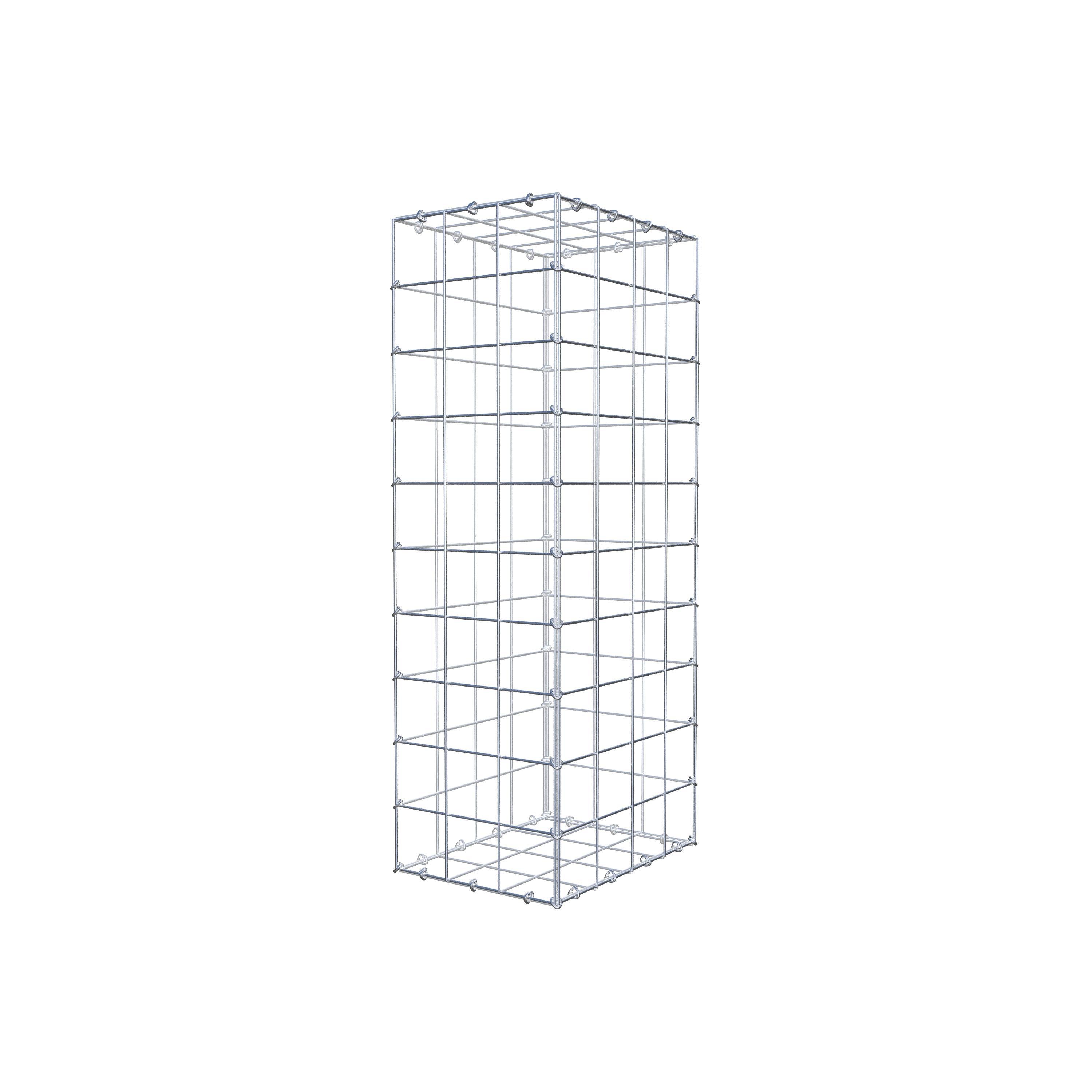 Gabion 100 cm x 40 cm x 30 cm (L x H x D), maskstorlek 10 cm x 10 cm, C-ring