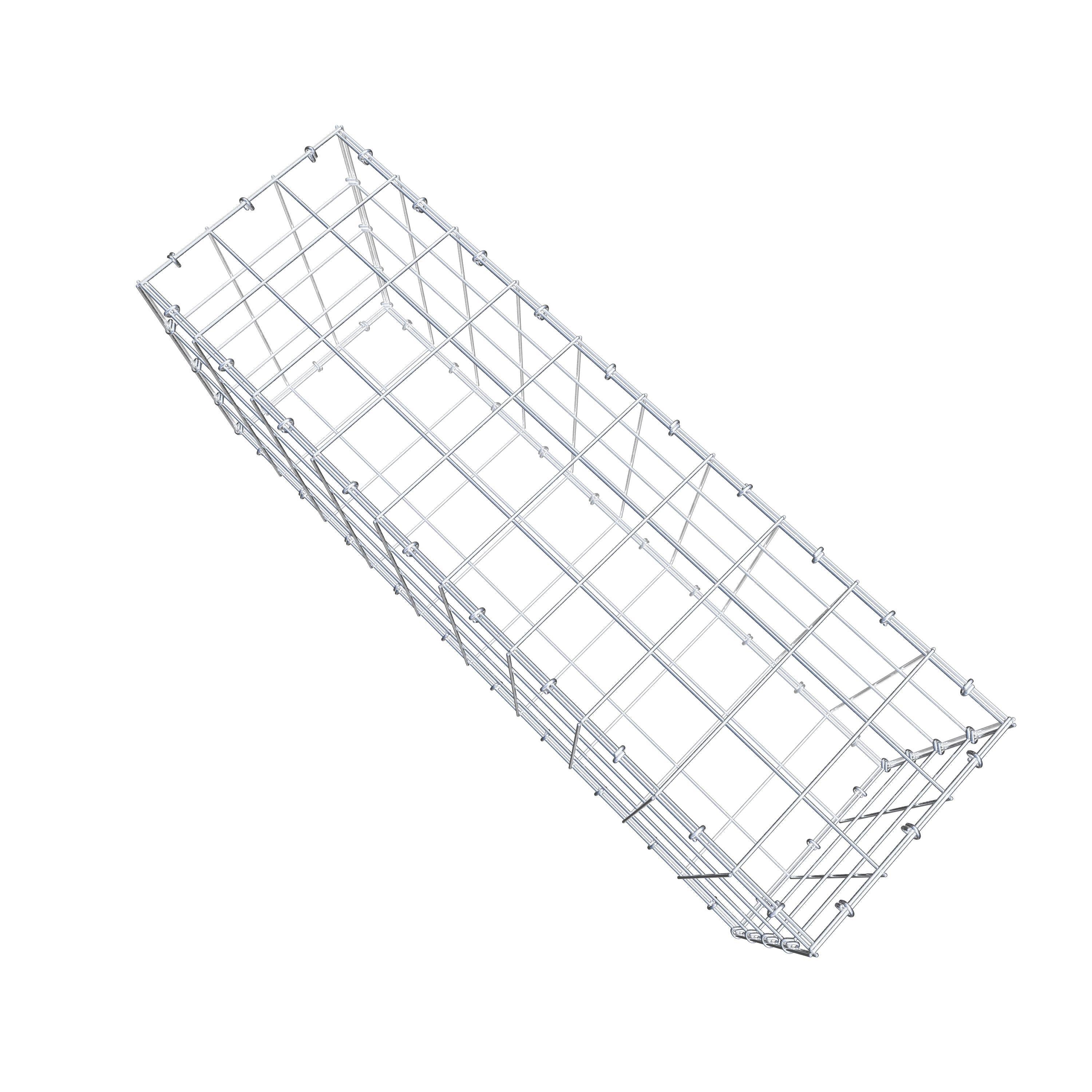 Gabion 100 cm x 40 cm x 30 cm (L x H x D), mesh size 10 cm x 10 cm, C-ring