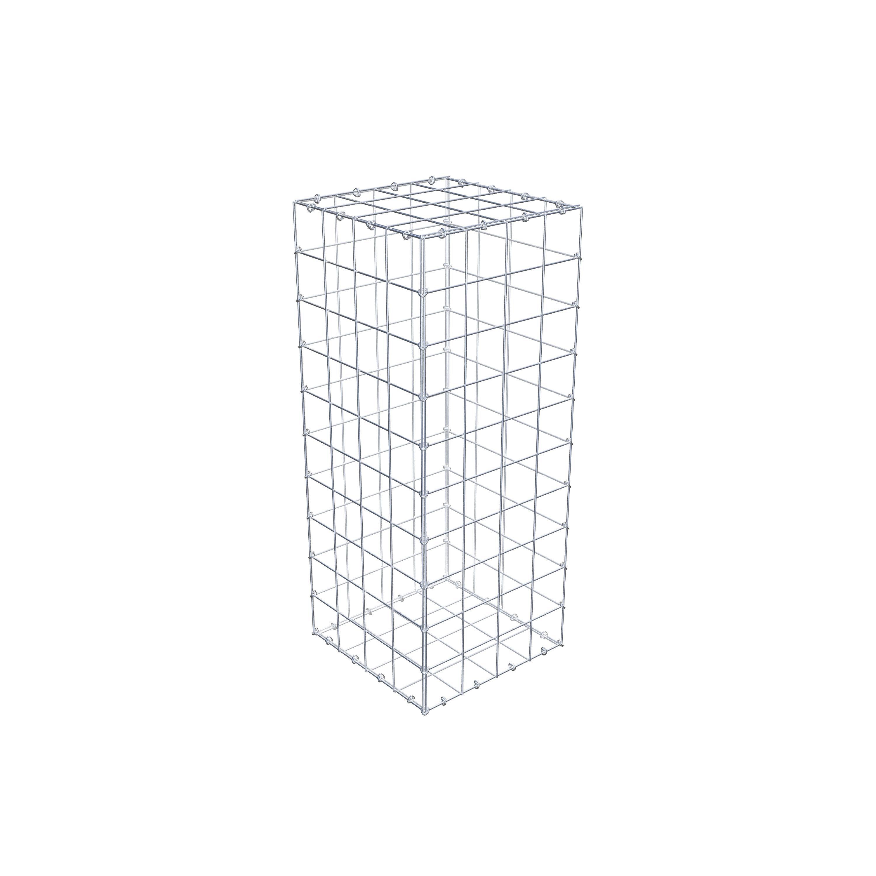 Gabion 100 cm x 40 cm x 40 cm (L x H x D), mesh size 10 cm x 10 cm, C-ring