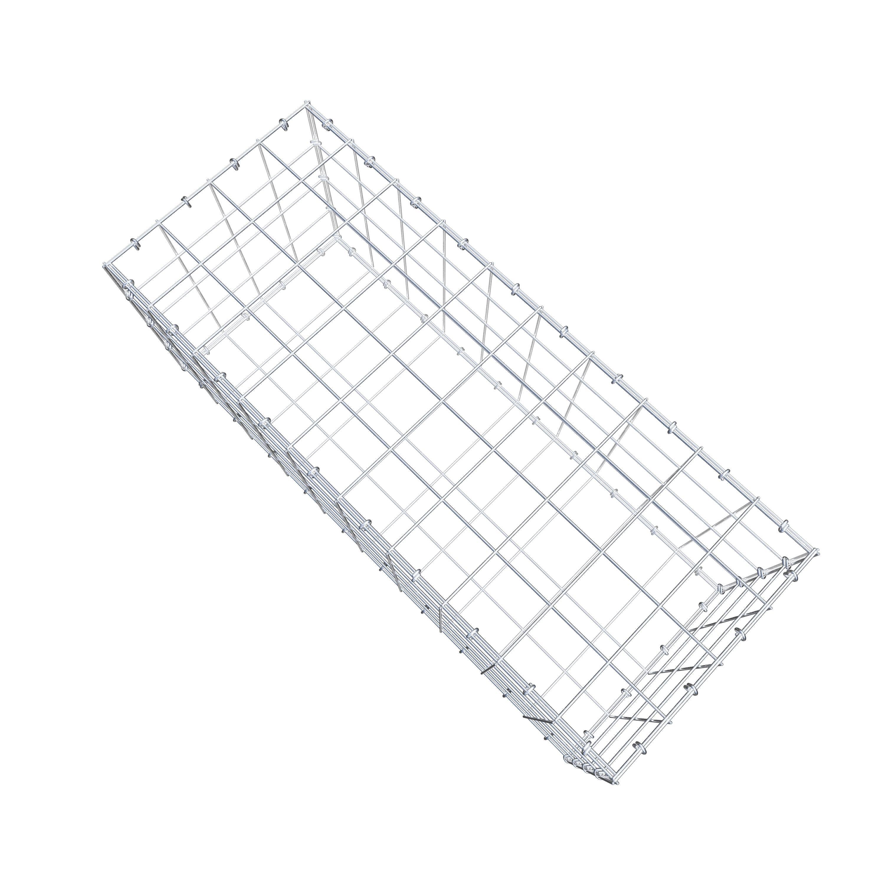 Gabione 100 cm x 40 cm x 40 cm (L x H x T), Maschenweite 10 cm x 10 cm, C-Ring