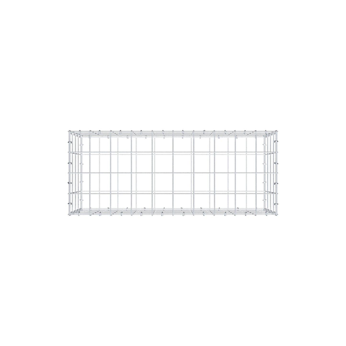 Gabione 100 cm x 40 cm x 40 cm (L x H x T), Maschenweite 10 cm x 10 cm, C-Ring