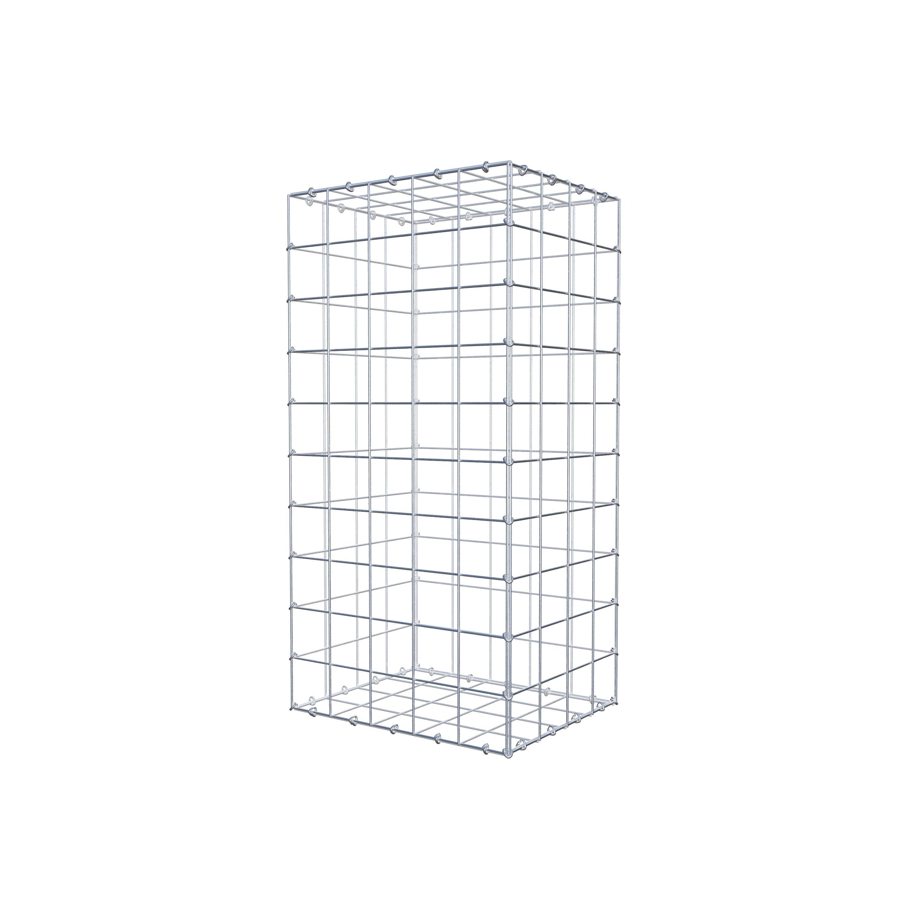 Gabion 100 cm x 40 cm x 50 cm (L x H x D), maskstorlek 10 cm x 10 cm, C-ring