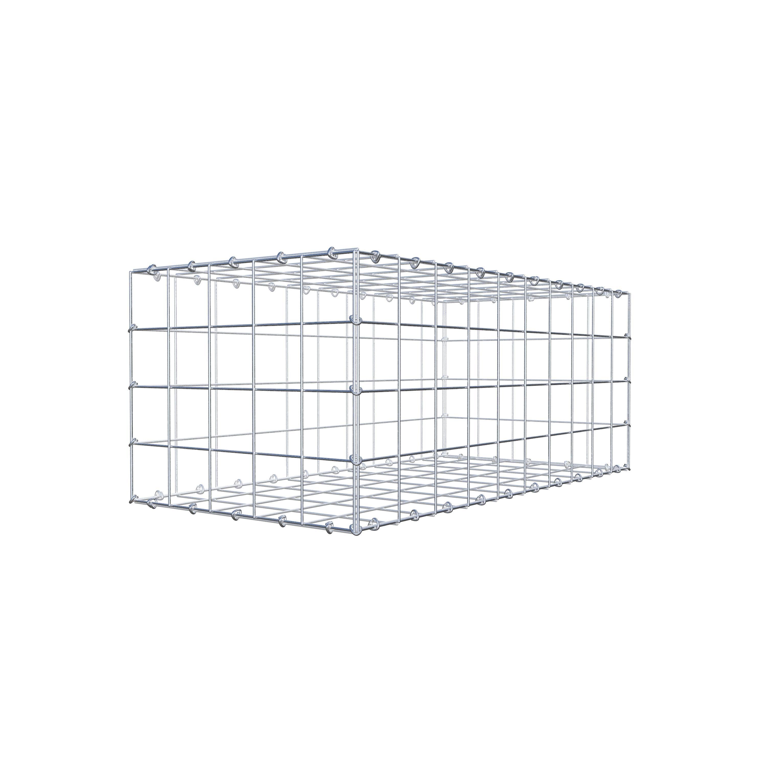 Gabion 100 cm x 40 cm x 50 cm (L x H x D), maskstorlek 10 cm x 10 cm, C-ring